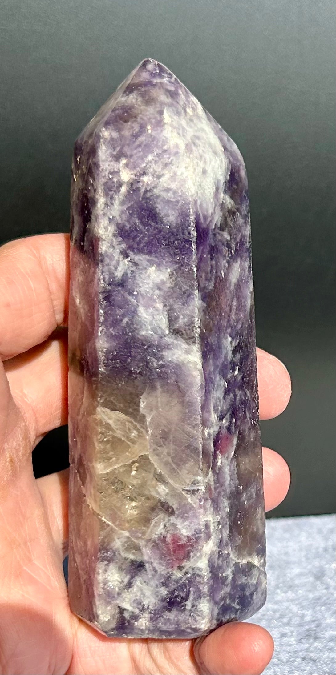 Polished Lepidolite Tower