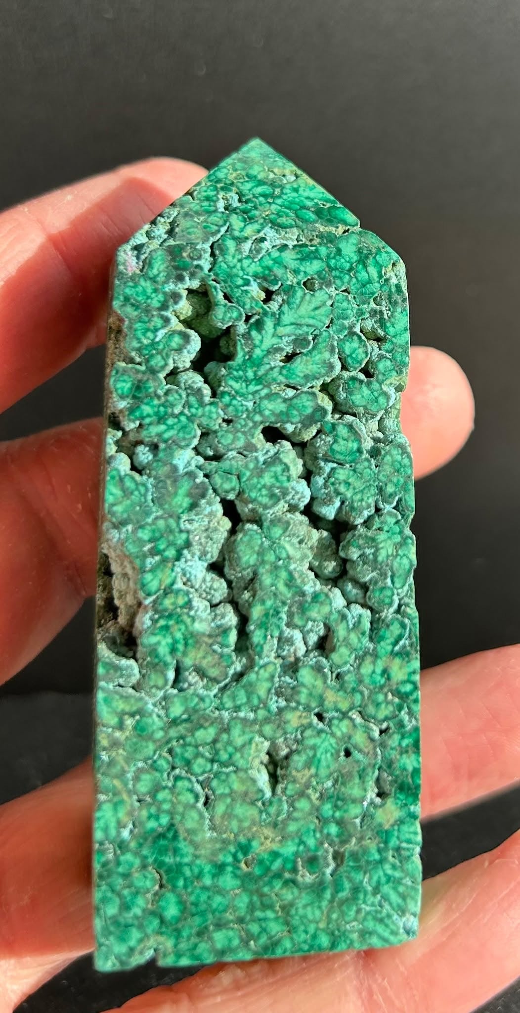 Semi-Polished Malachite Tower (2)