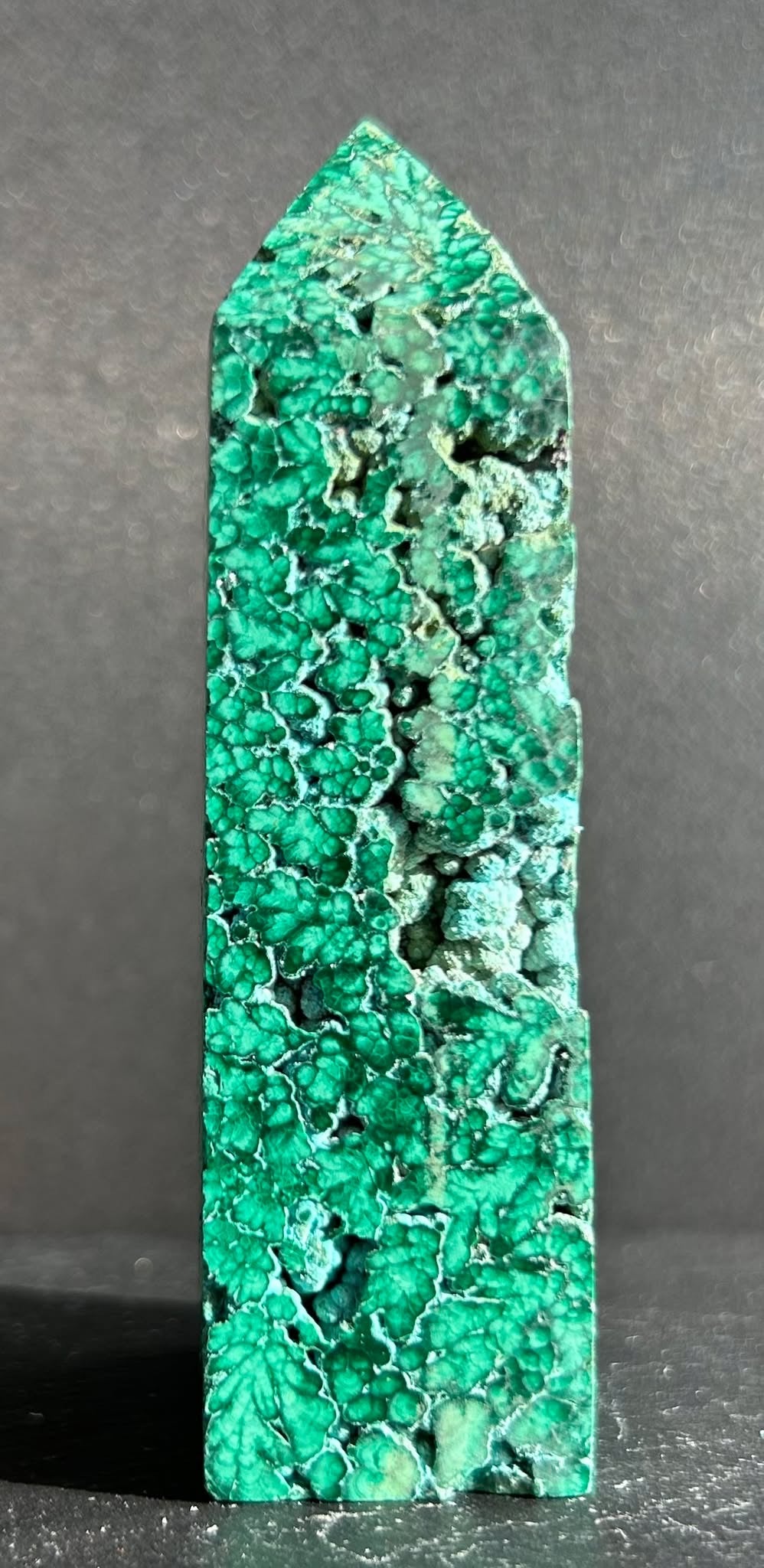 Semi-Polished Malachite Tower (2)