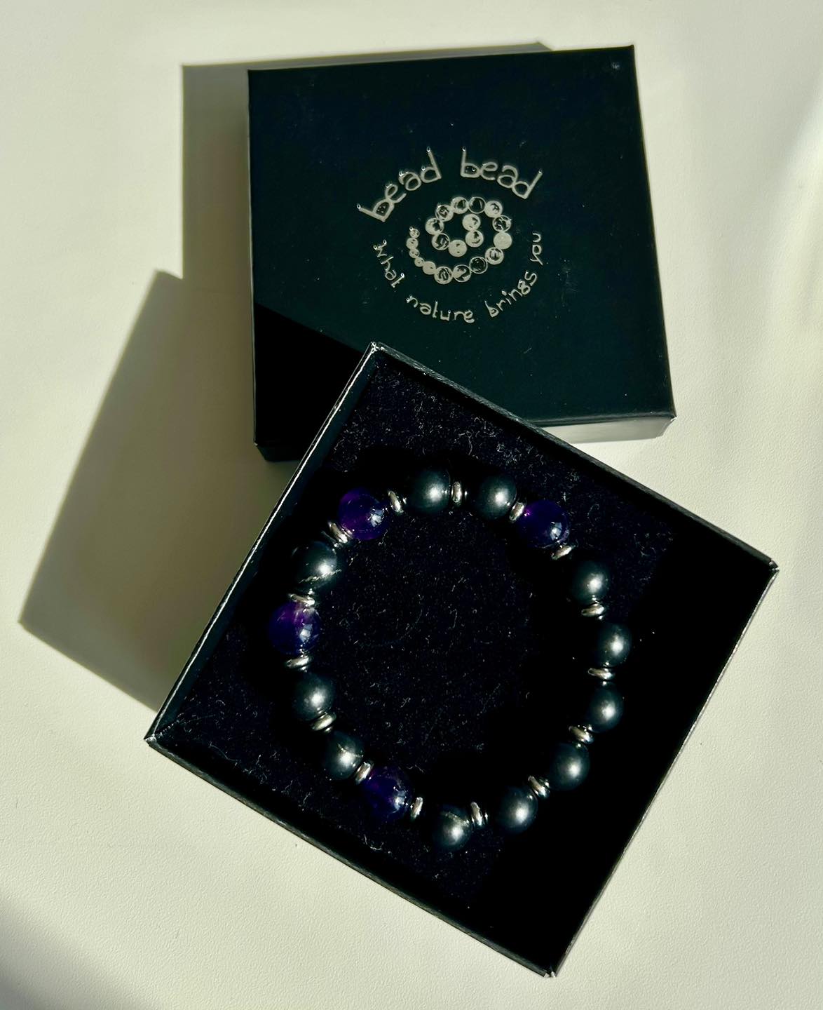 Shungite & Amethyst Bracelet
