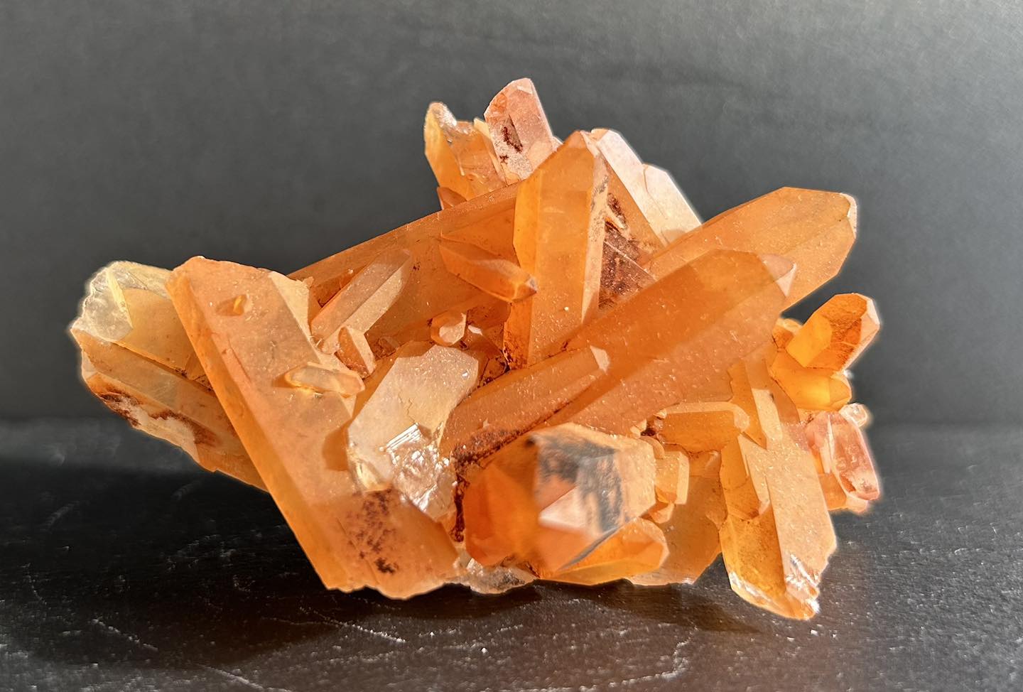Tangerine Quartz Cluster