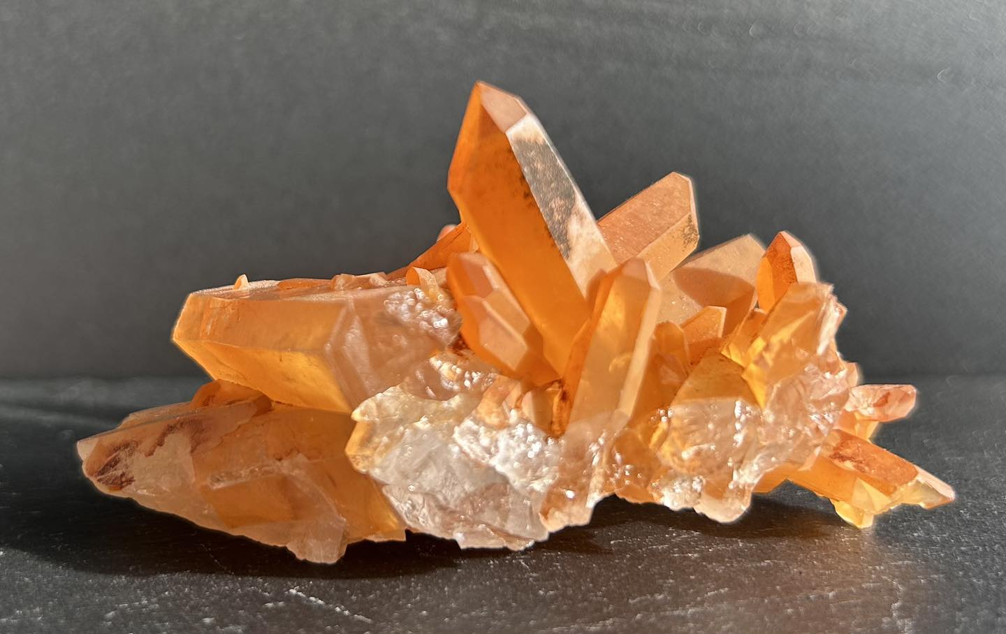 Tangerine Quartz Cluster