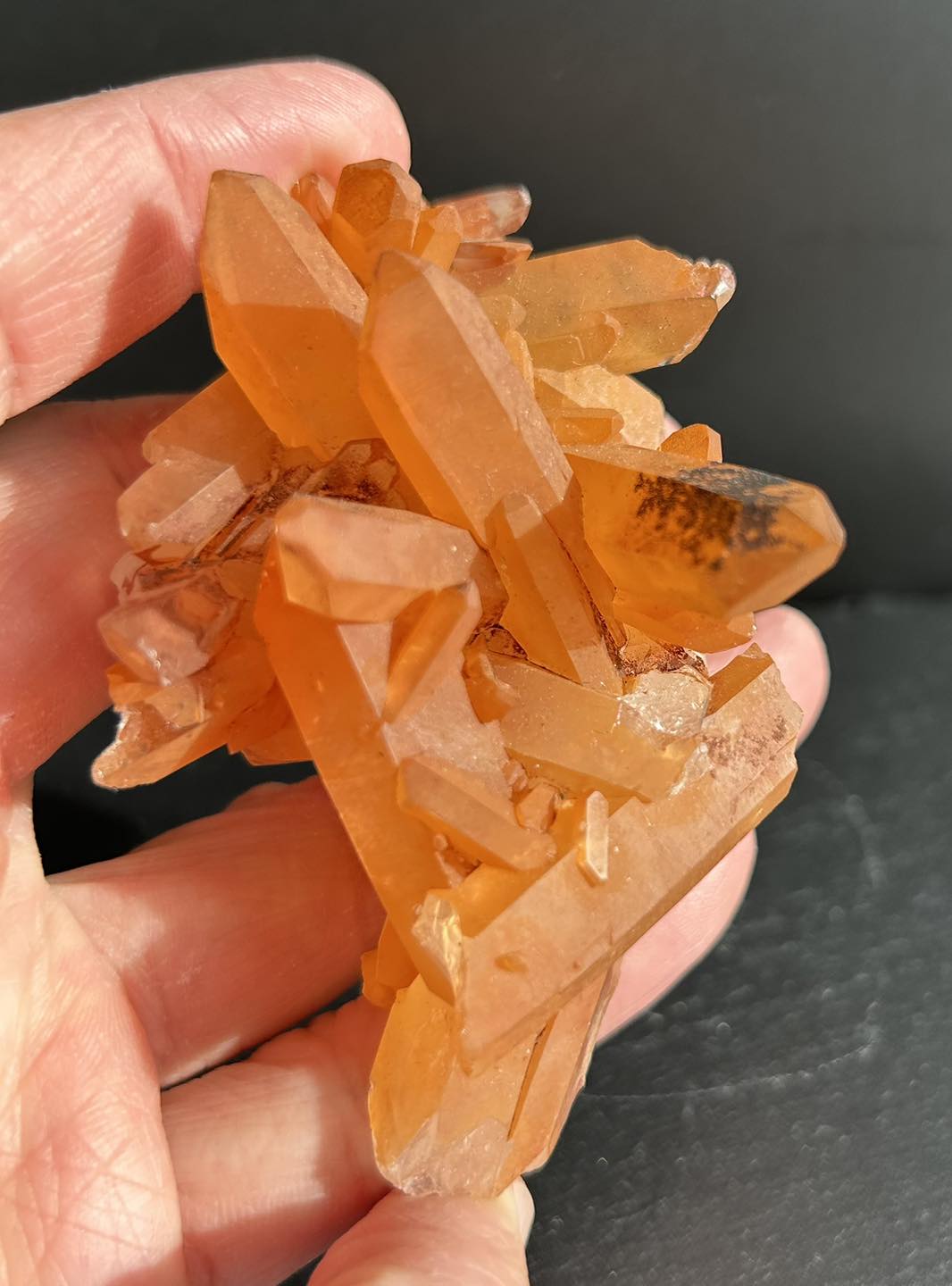 Tangerine Quartz Cluster