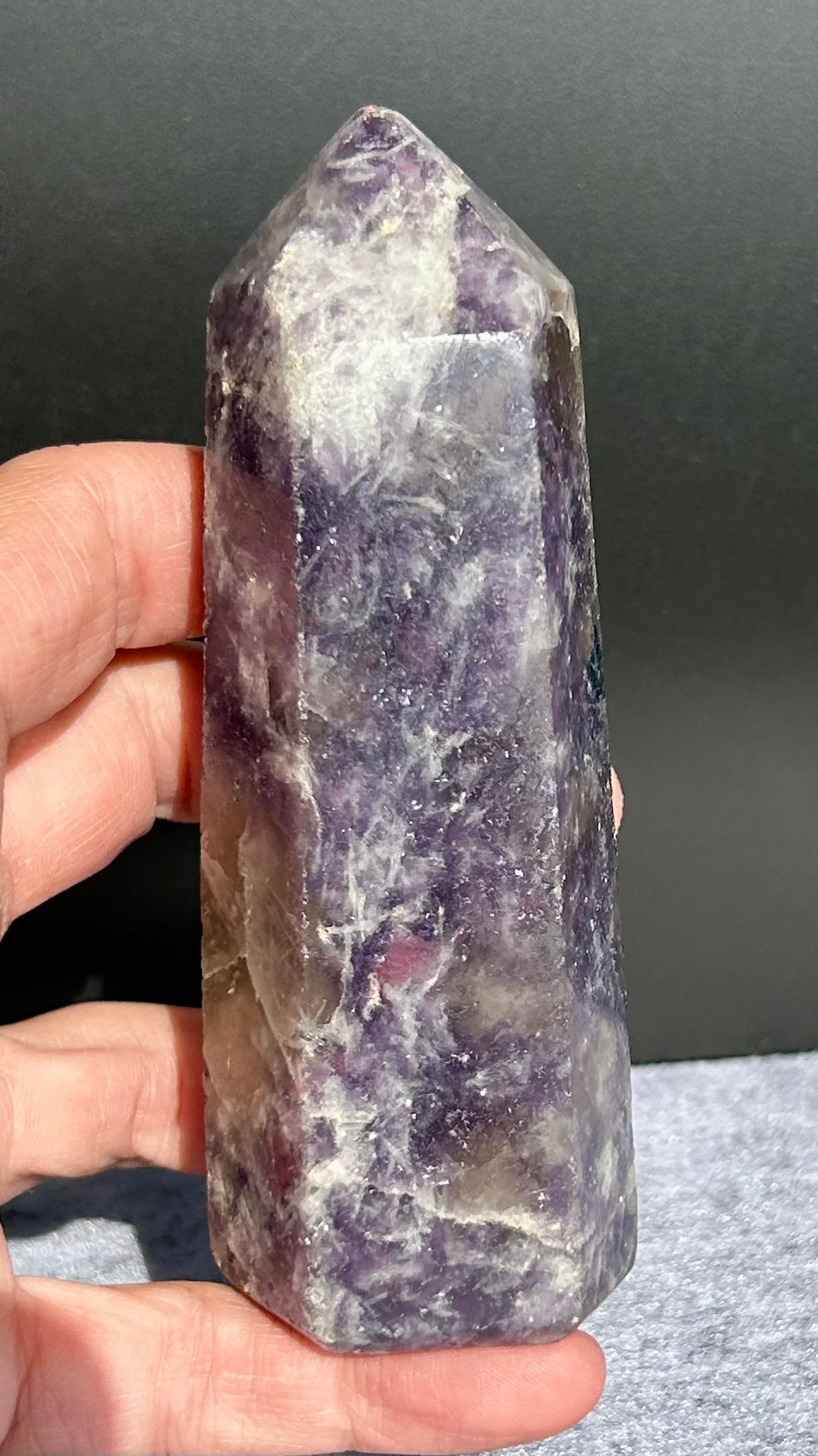 Polished Lepidolite Tower