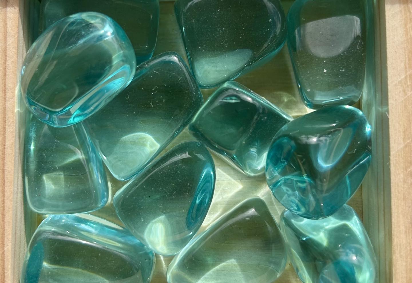 Blue Obsidian Tumbles