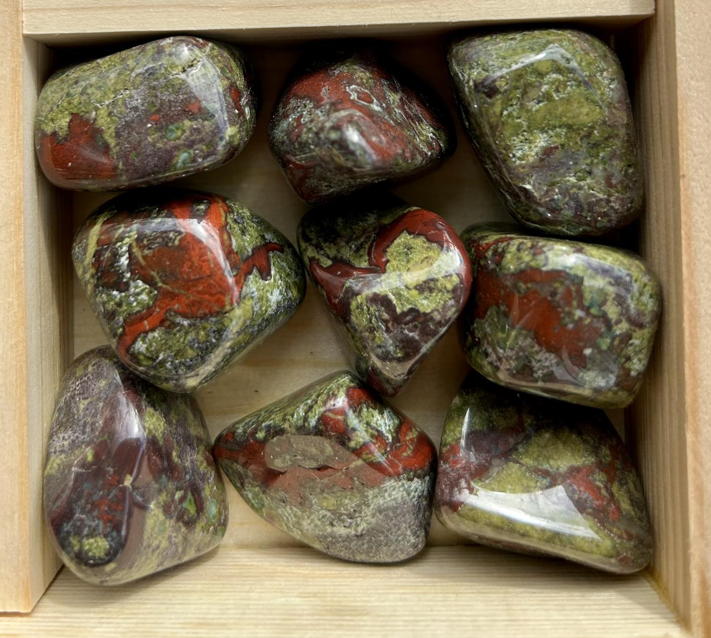 Dragon’s Blood Jasper Tumbles