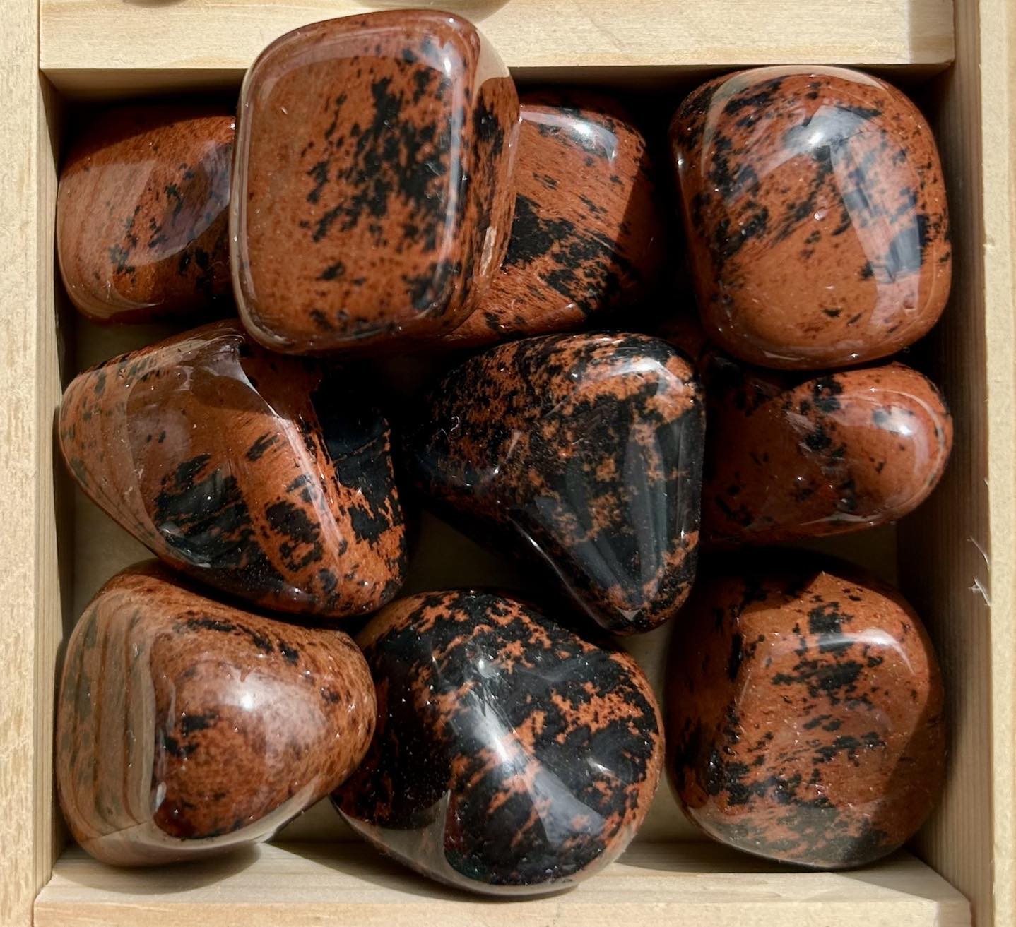 Mahogany Obsidian Tumbles
