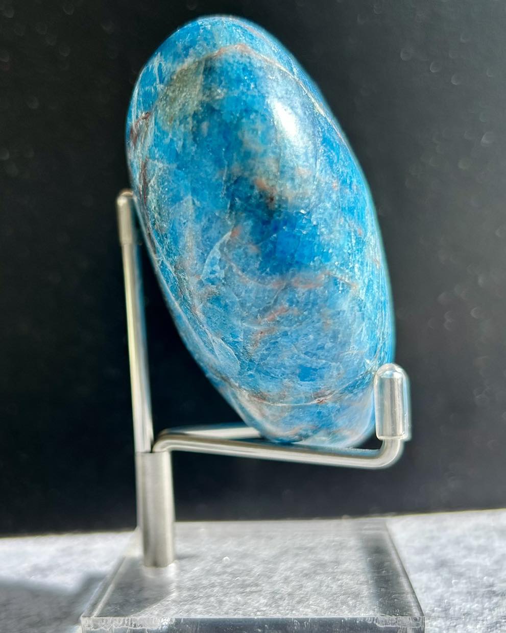 Blue Apatite Heart