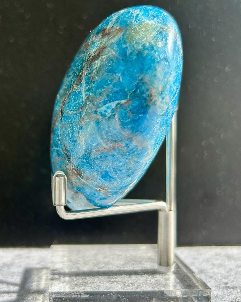 Blue Apatite Heart