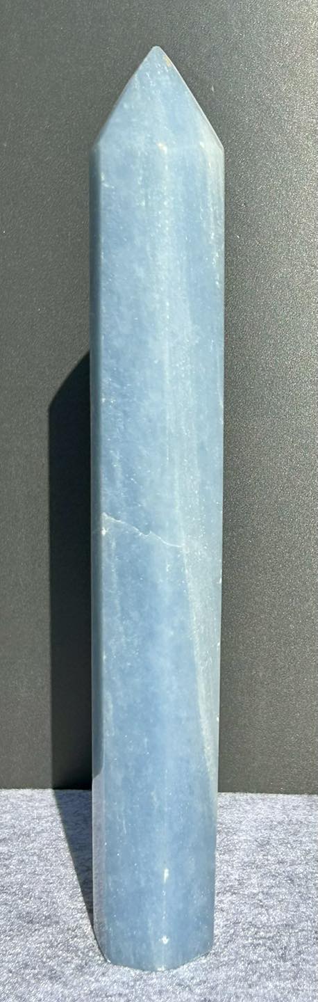 Large Blue Calcite Tower