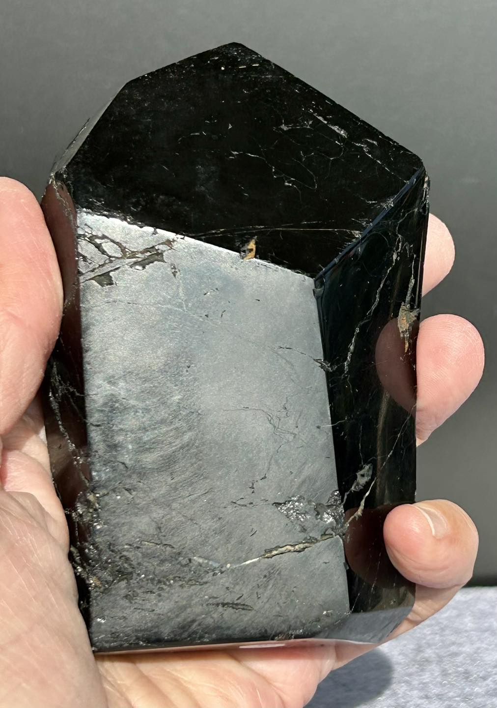 Polished Black Tourmaline