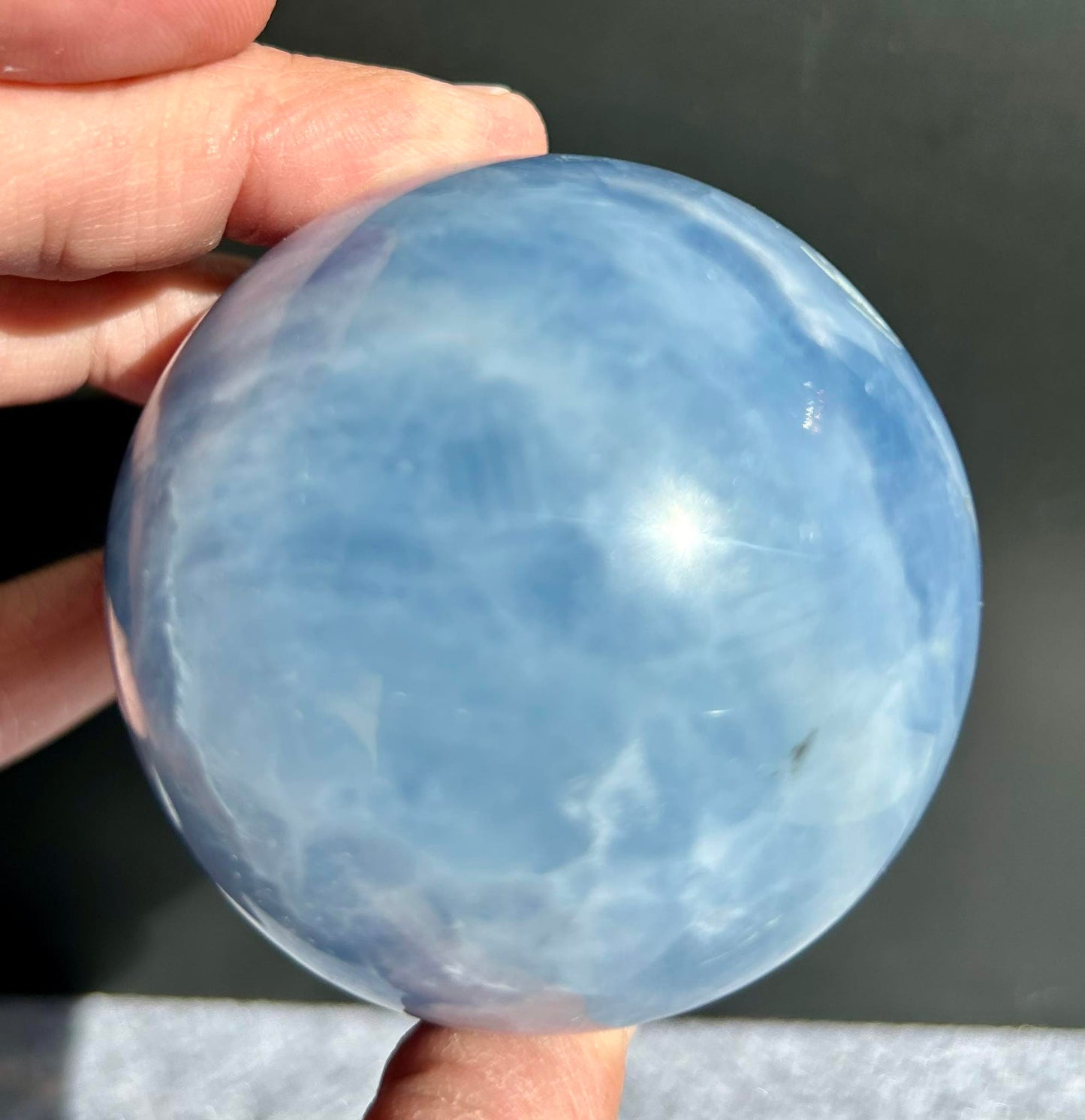 Blue Calcite Sphere