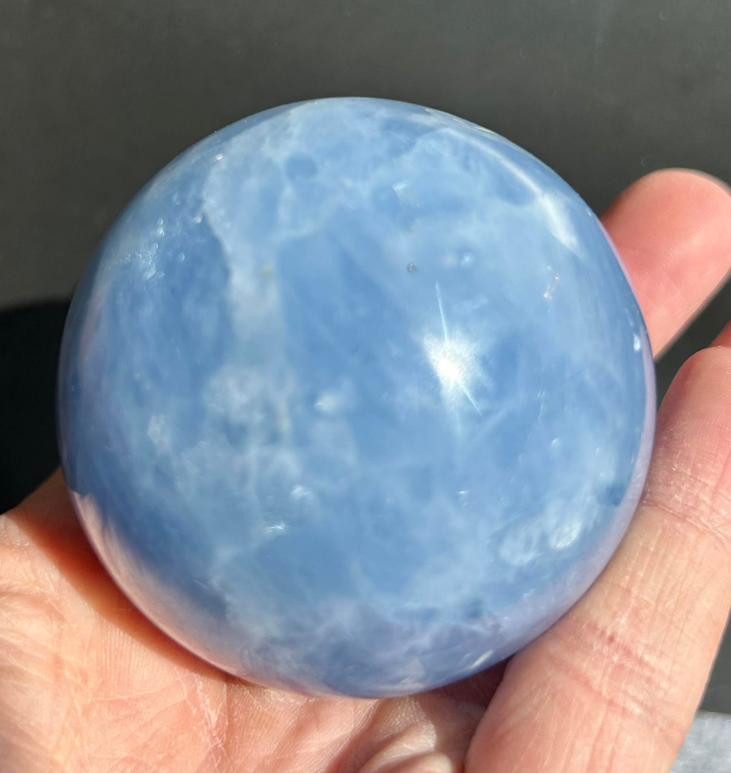 Blue Calcite Sphere