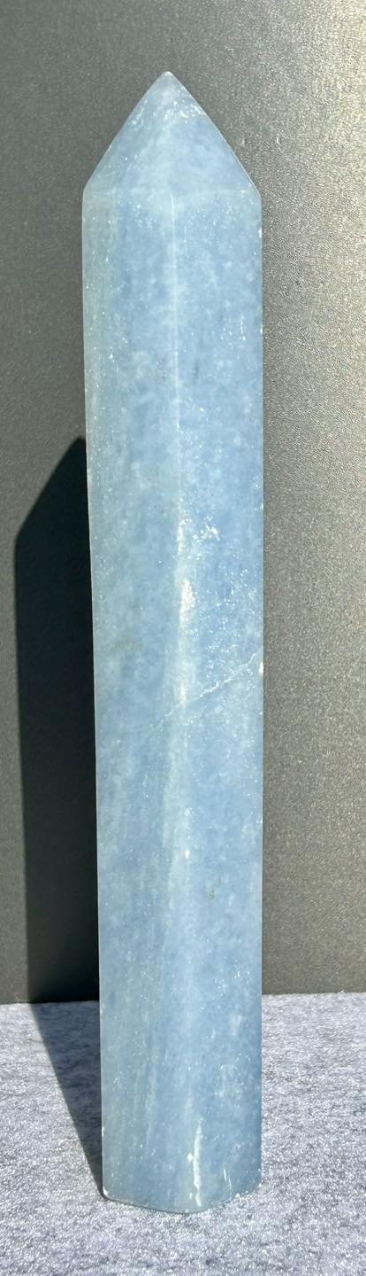 Large Blue Calcite Tower