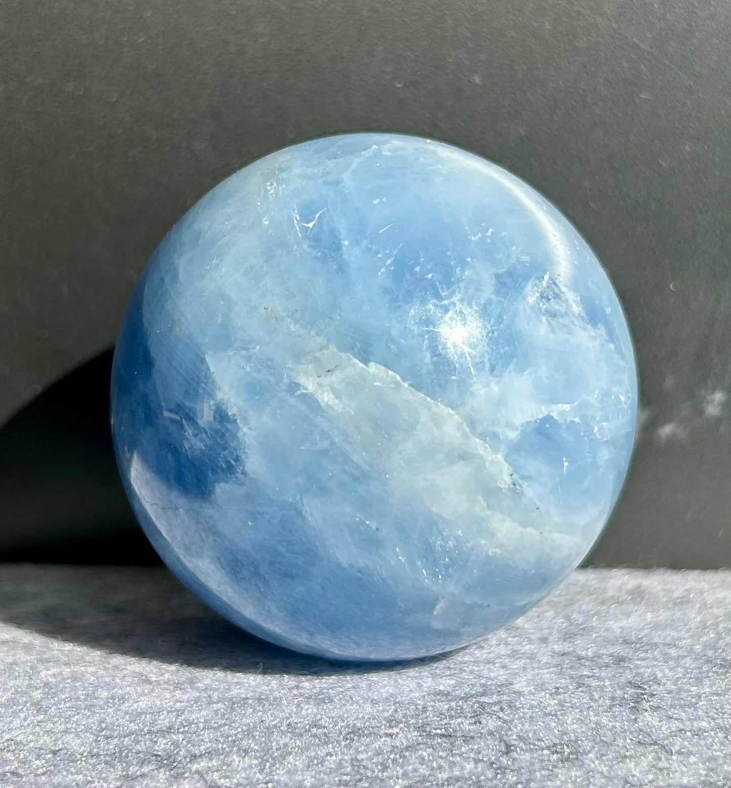 Blue Calcite Sphere
