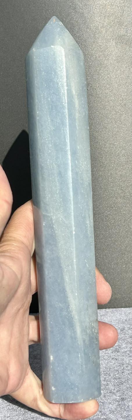 Large Blue Calcite Tower
