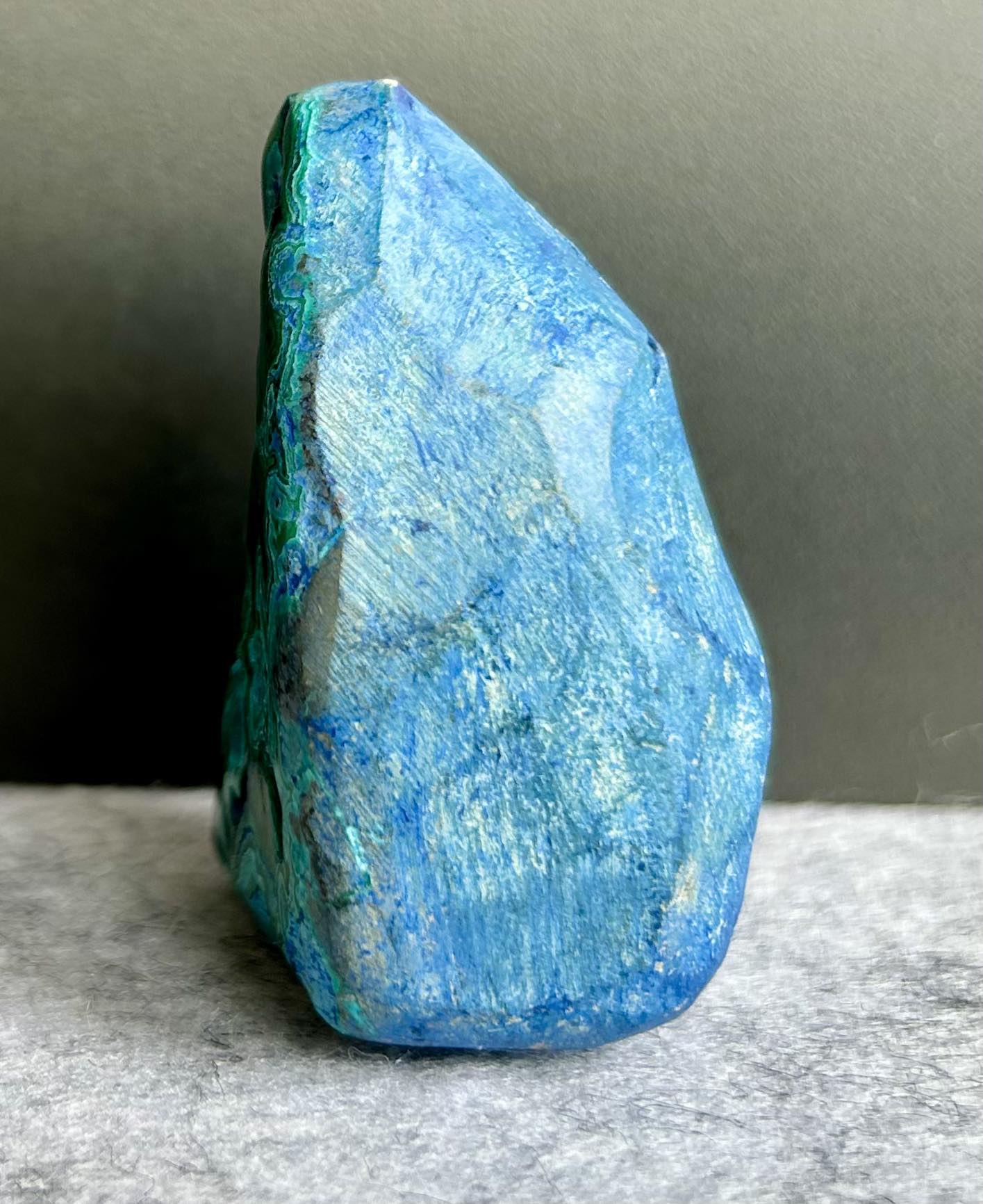 Semi Polished Chrysocolla and Malachite
