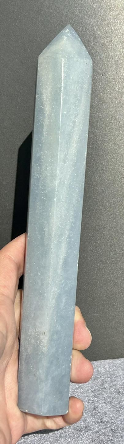 Large Blue Calcite Tower