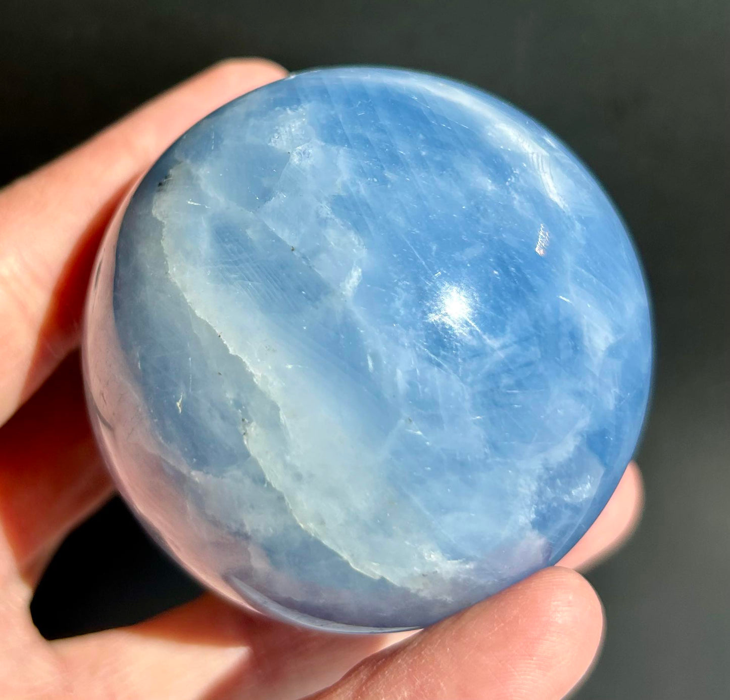 Blue Calcite Sphere