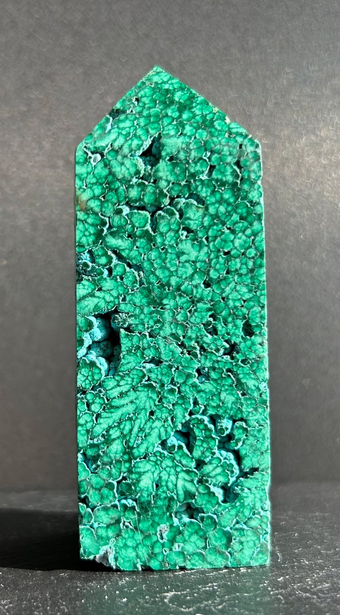 Semi-Polished Malachite Tower (2)