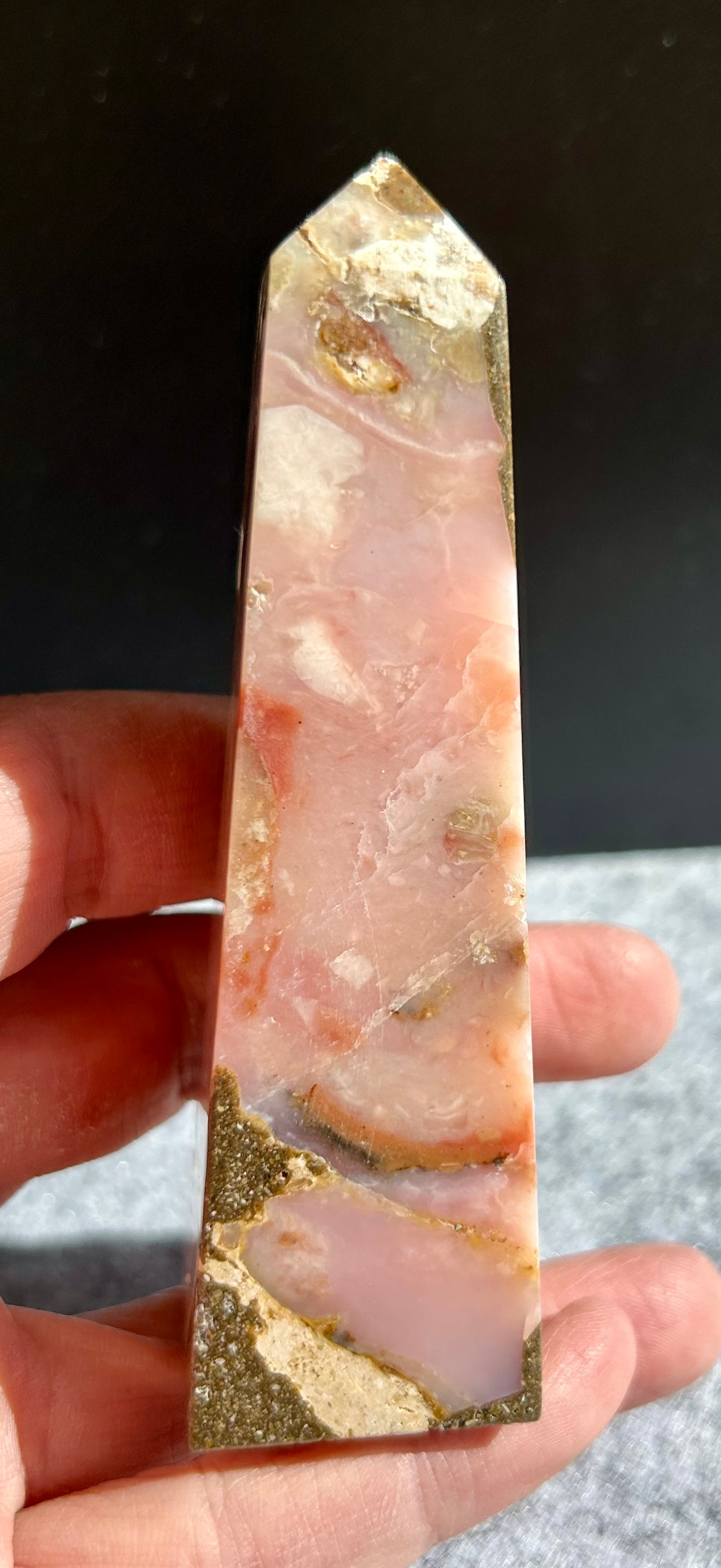 Pink Opal Obelisk