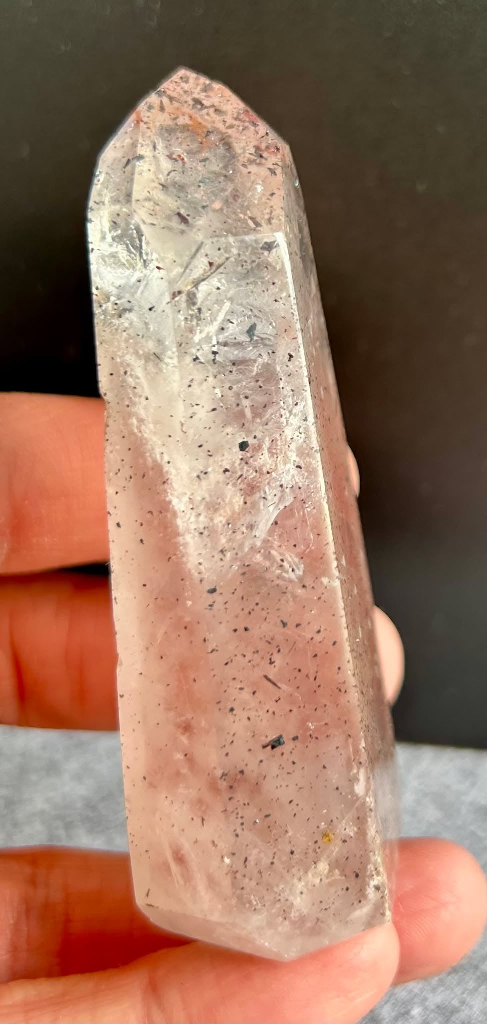 Polished Harlequin Quartz Tower (13)