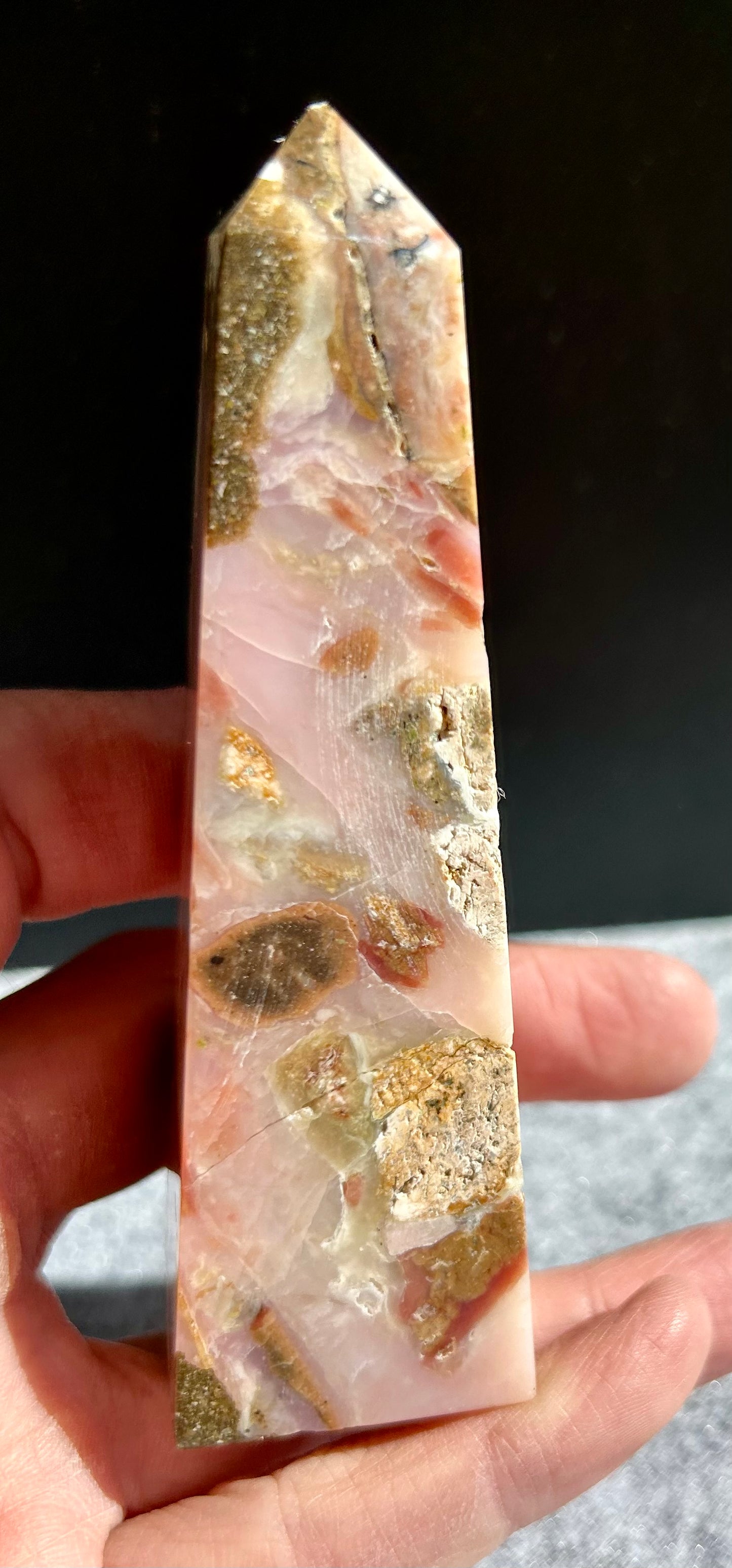 Pink Opal Obelisk