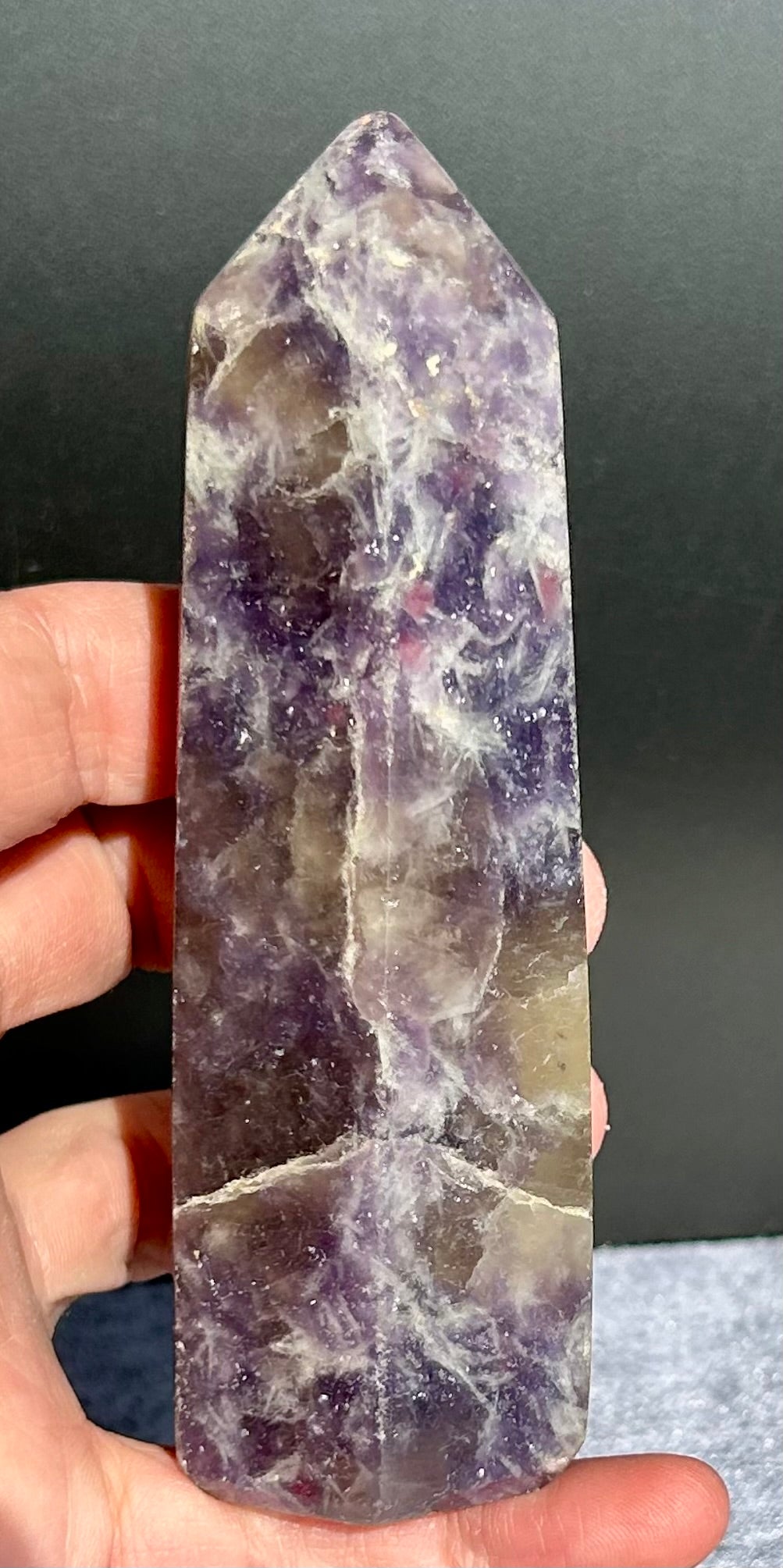 Polished Lepidolite Tower