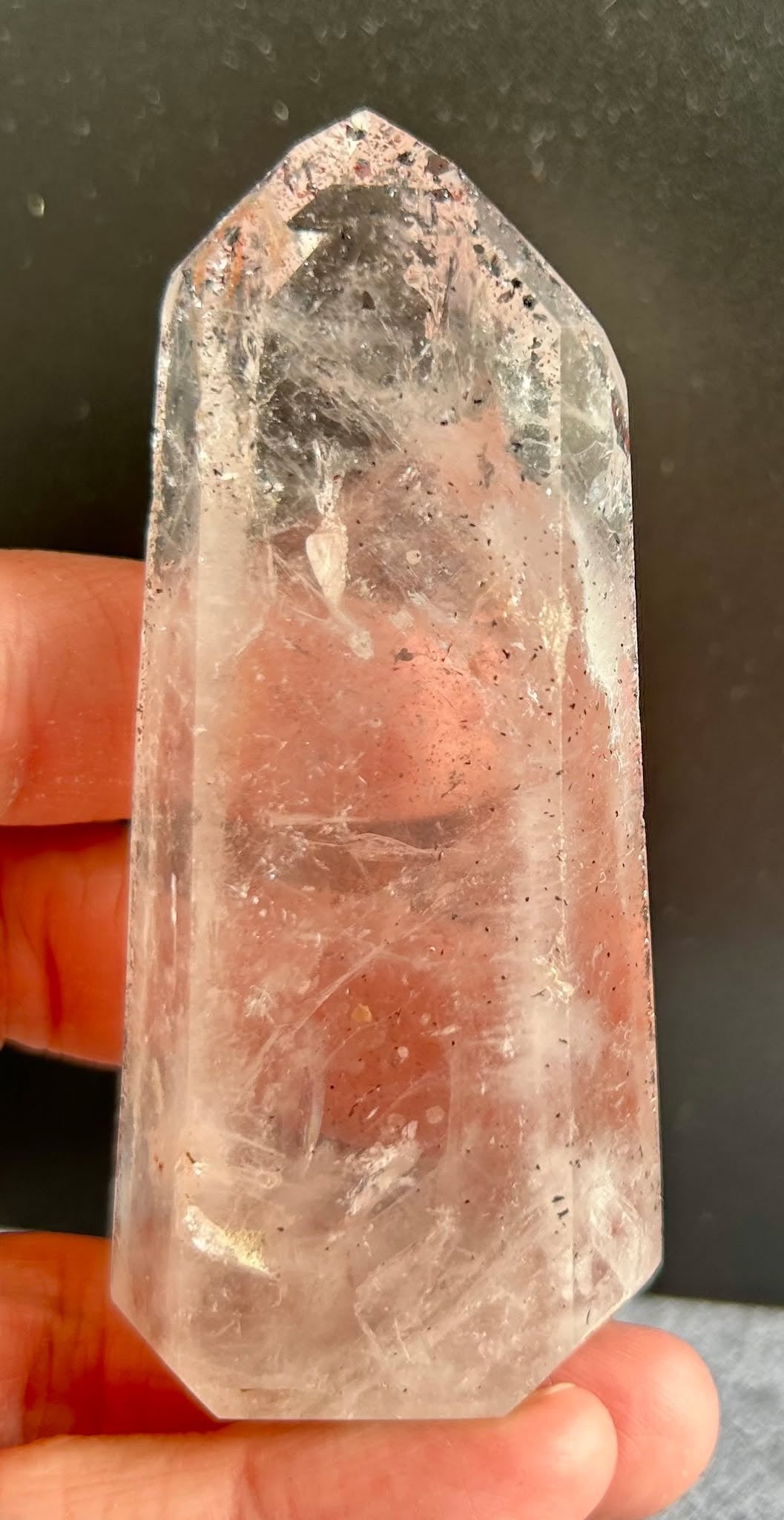 Polished Harlequin Quartz Tower (13)