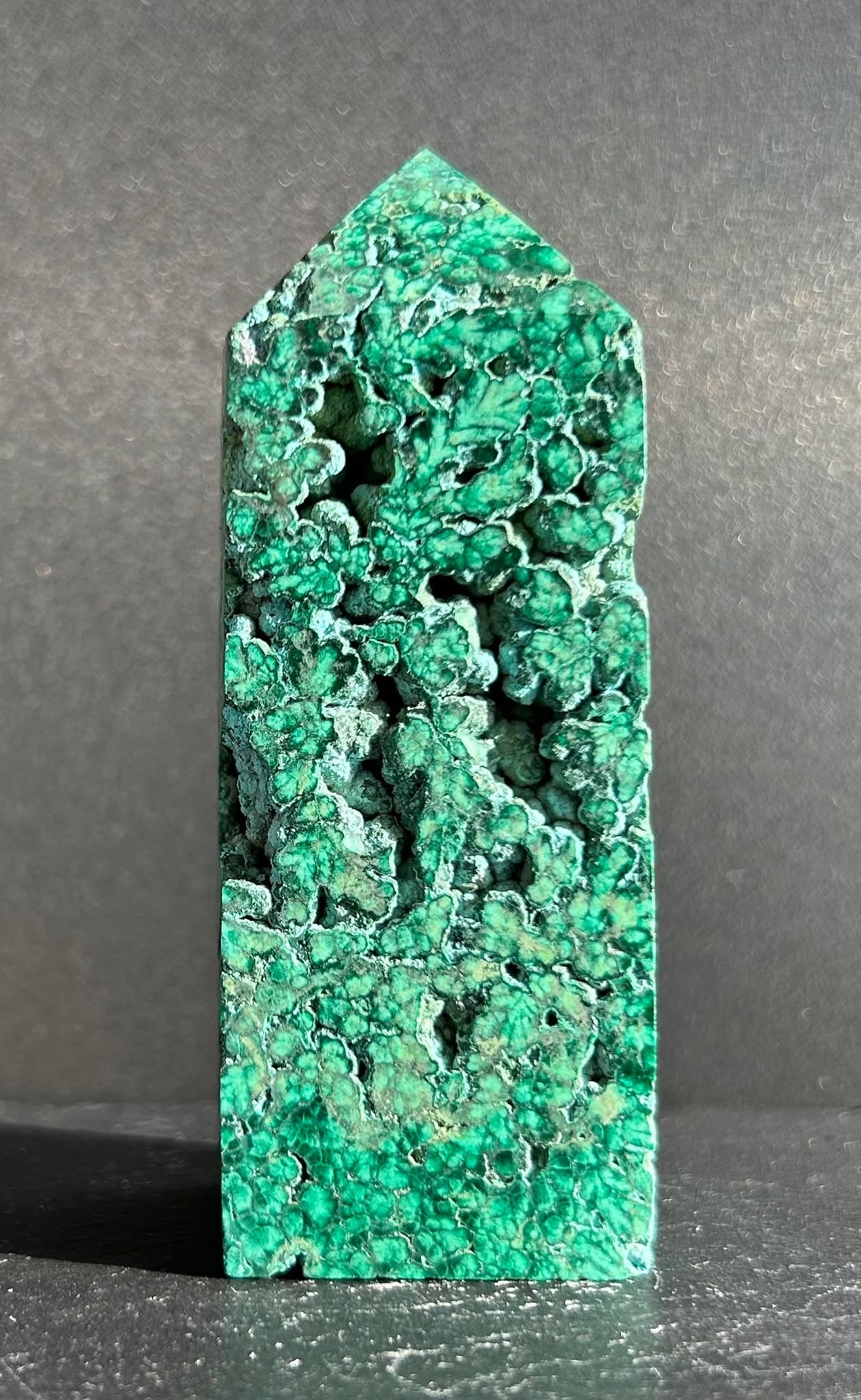 Semi-Polished Malachite Tower (2)