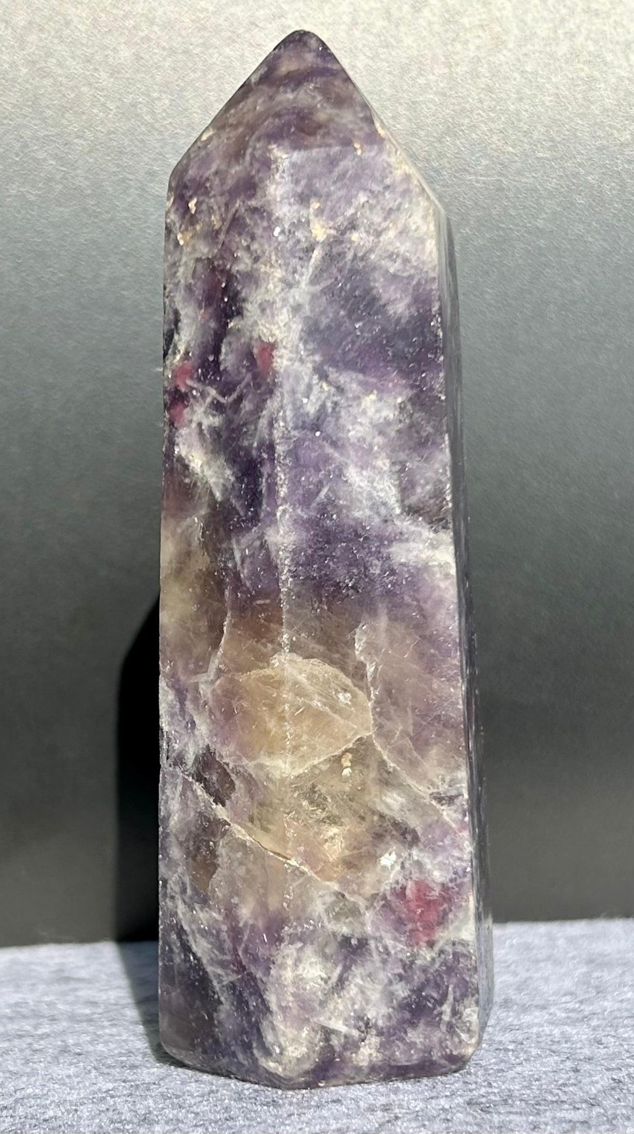 Polished Lepidolite Tower