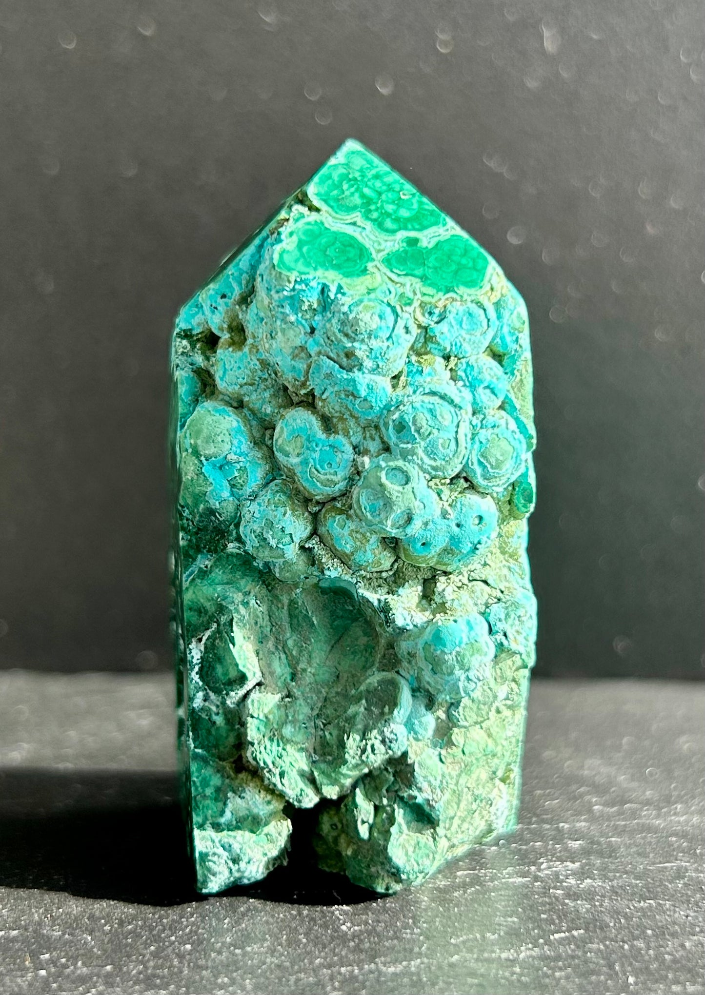 Semi-Polished Malachite Tower (1)