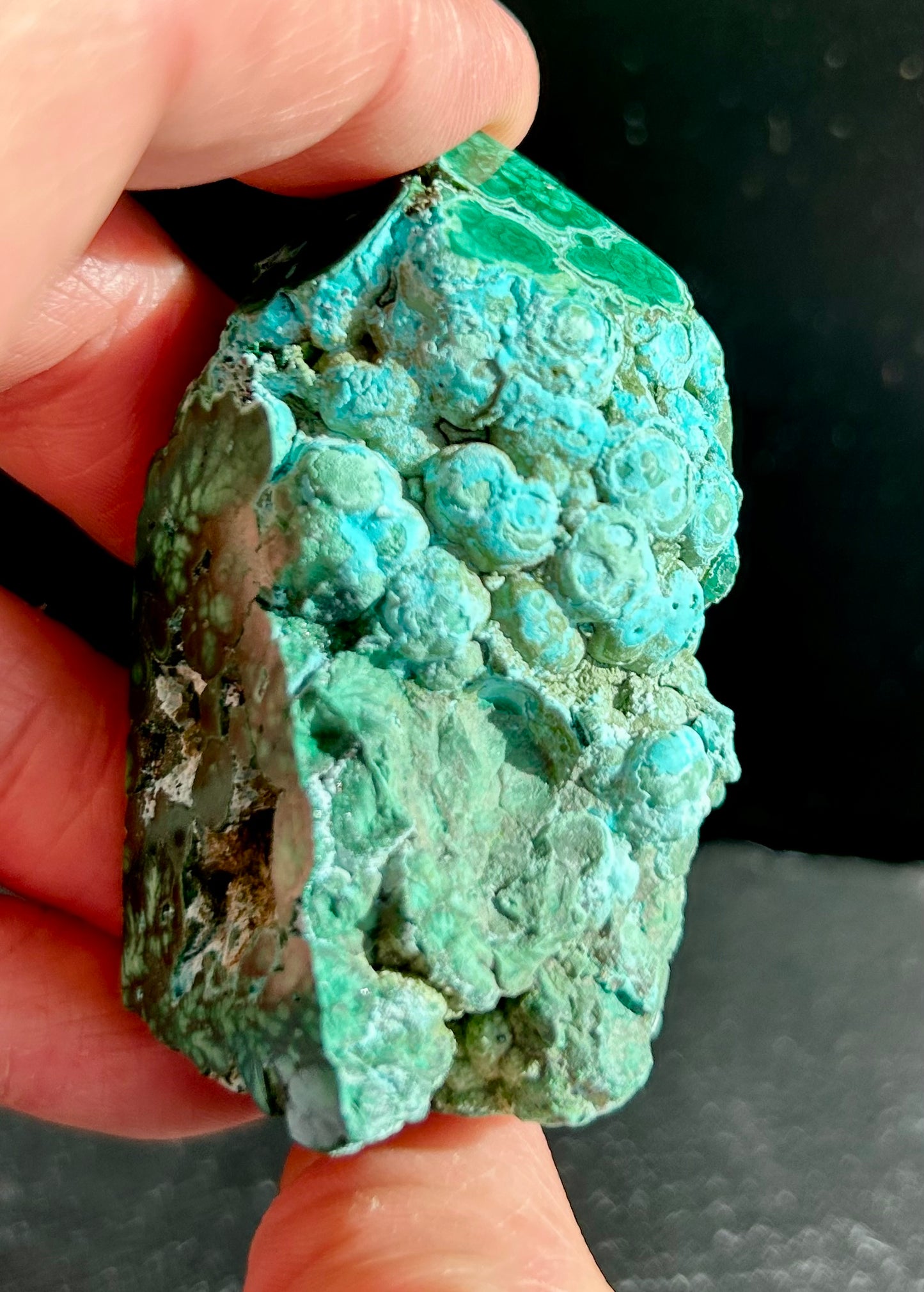 Semi-Polished Malachite Tower (1)