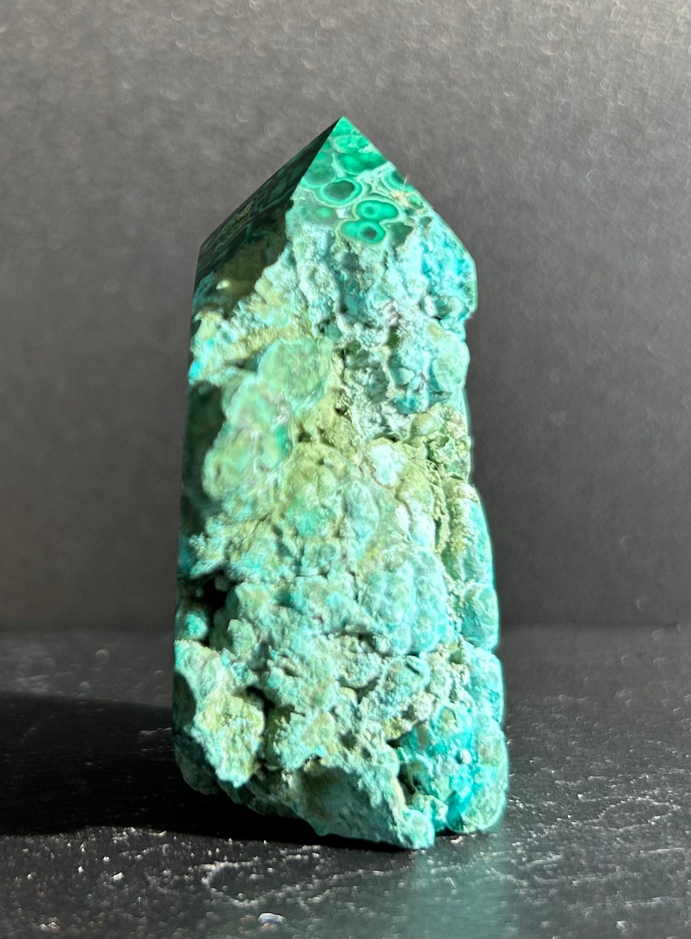 Semi-Polished Malachite Tower (3)