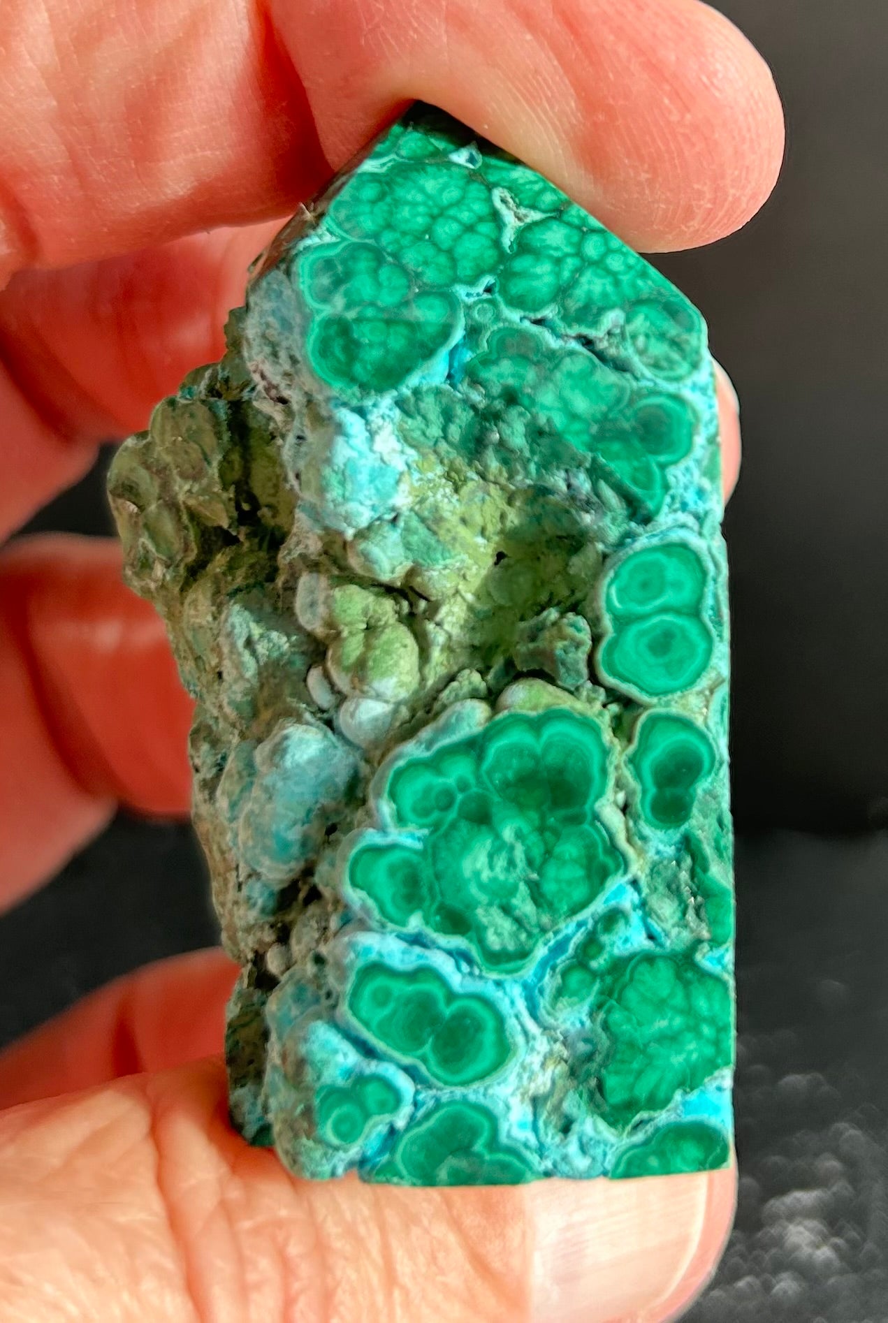 Semi-Polished Malachite Tower (3)