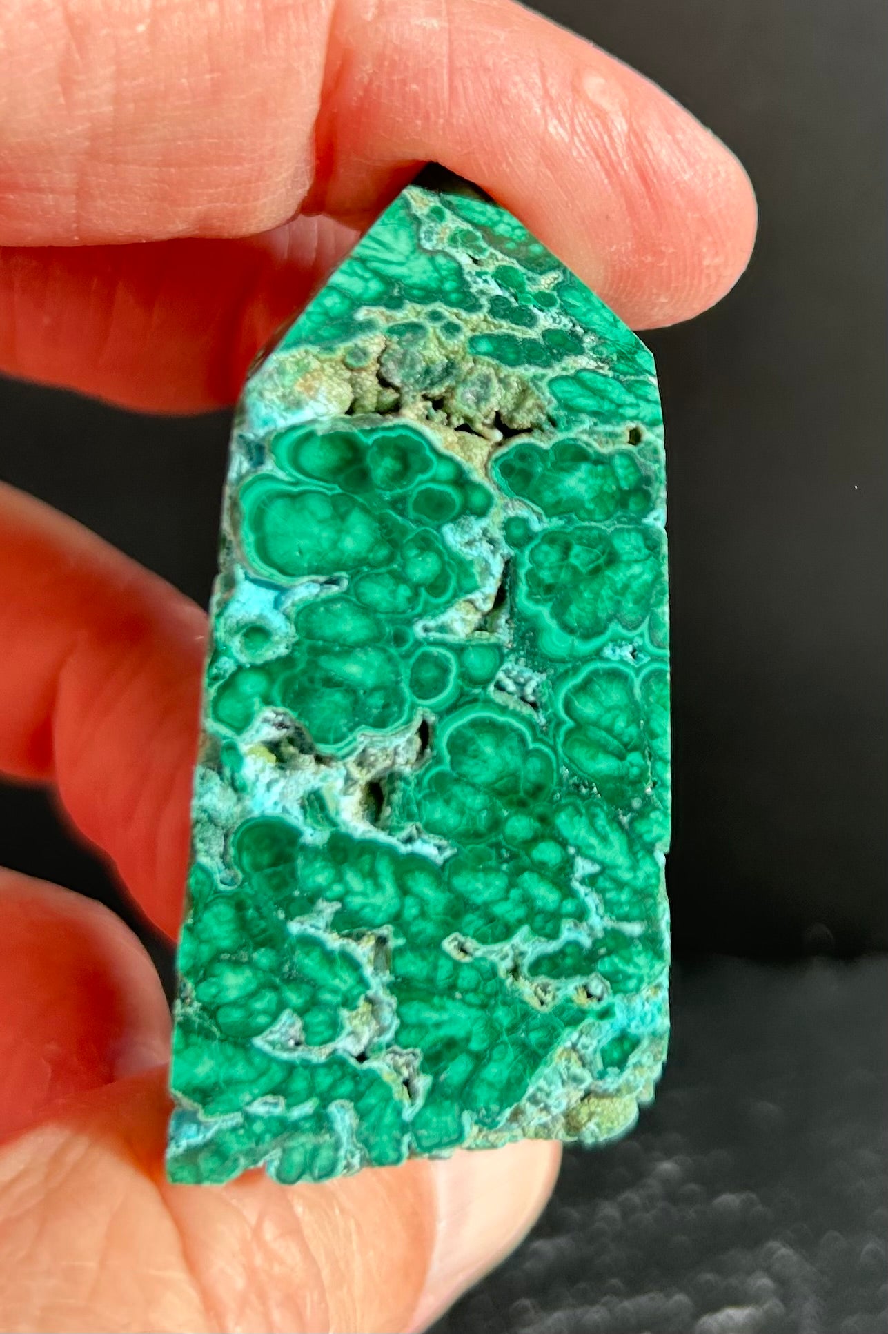 Semi-Polished Malachite Tower (3)