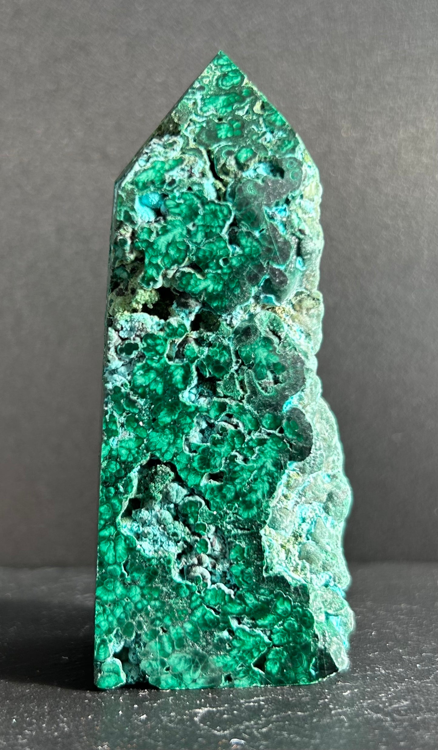 Semi-Polished Malachite Tower (4)