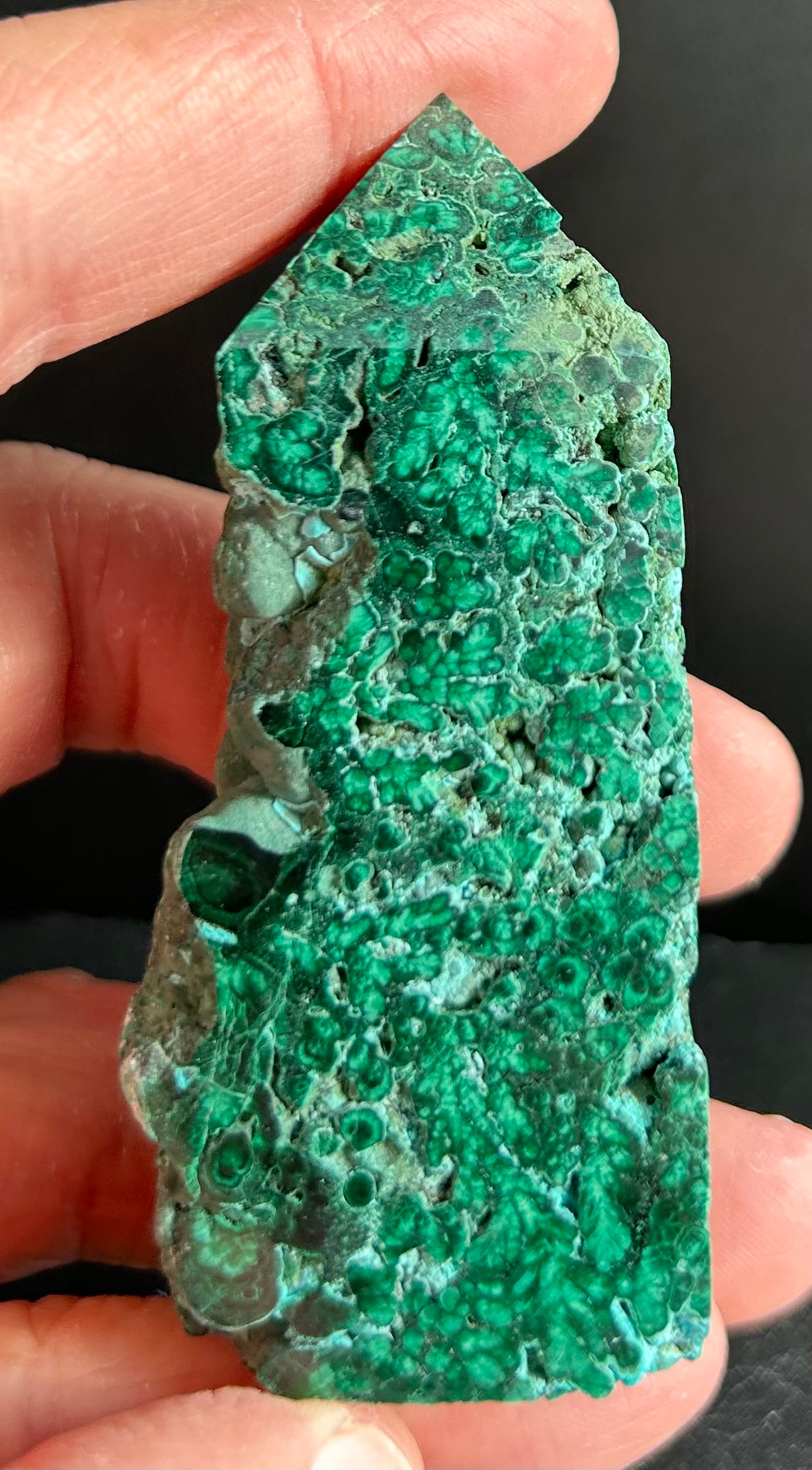 Semi-Polished Malachite Tower (4)