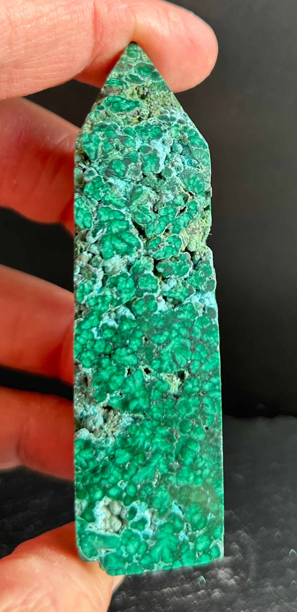 Semi-Polished Malachite Tower (4)