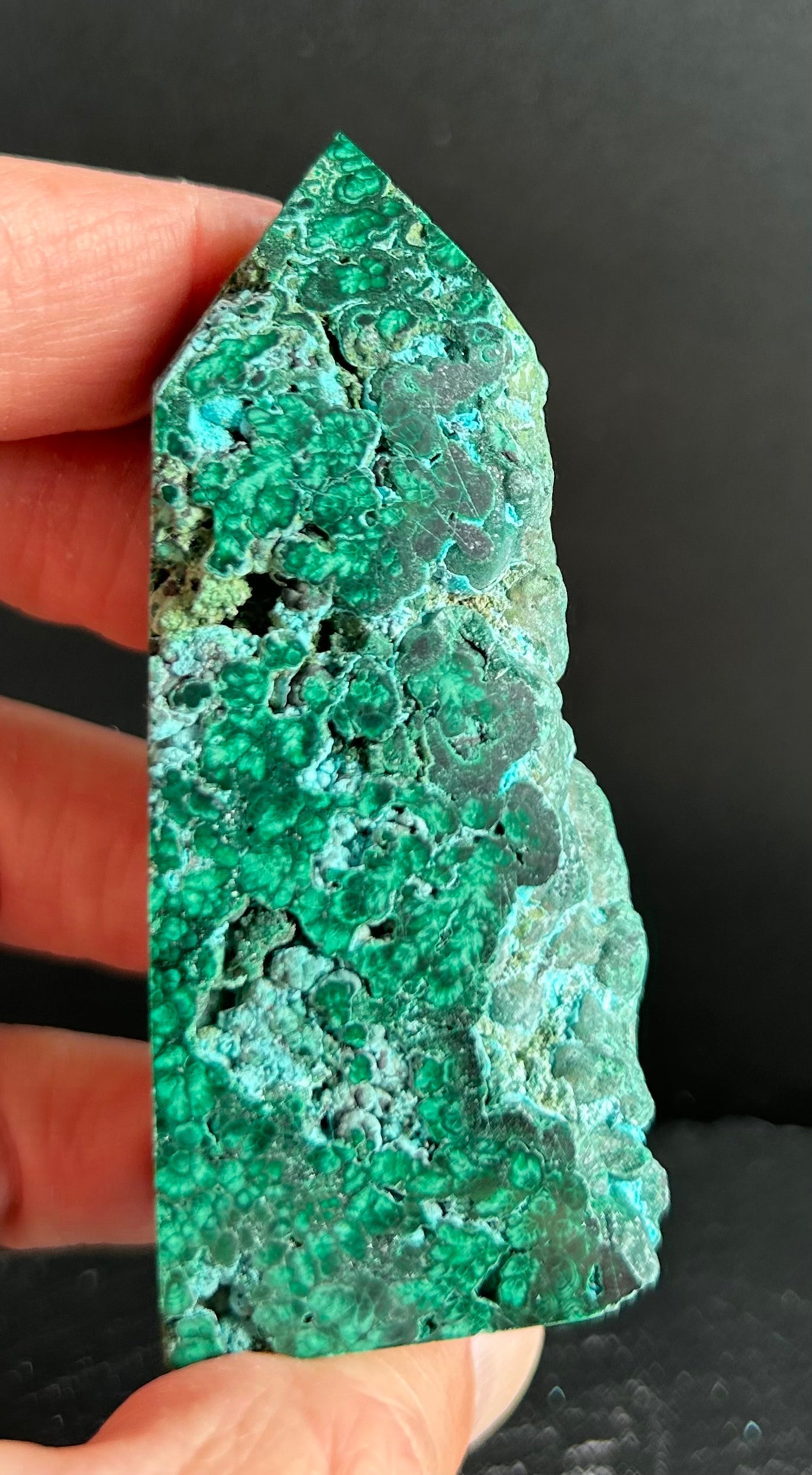 Semi-Polished Malachite Tower (4)
