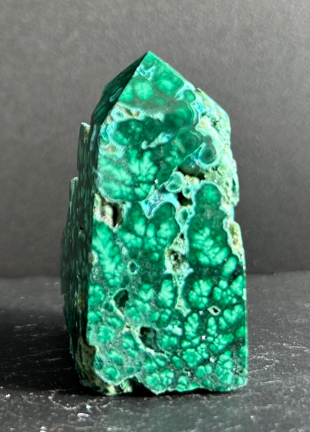 Semi-Polished Malachite Tower (5)