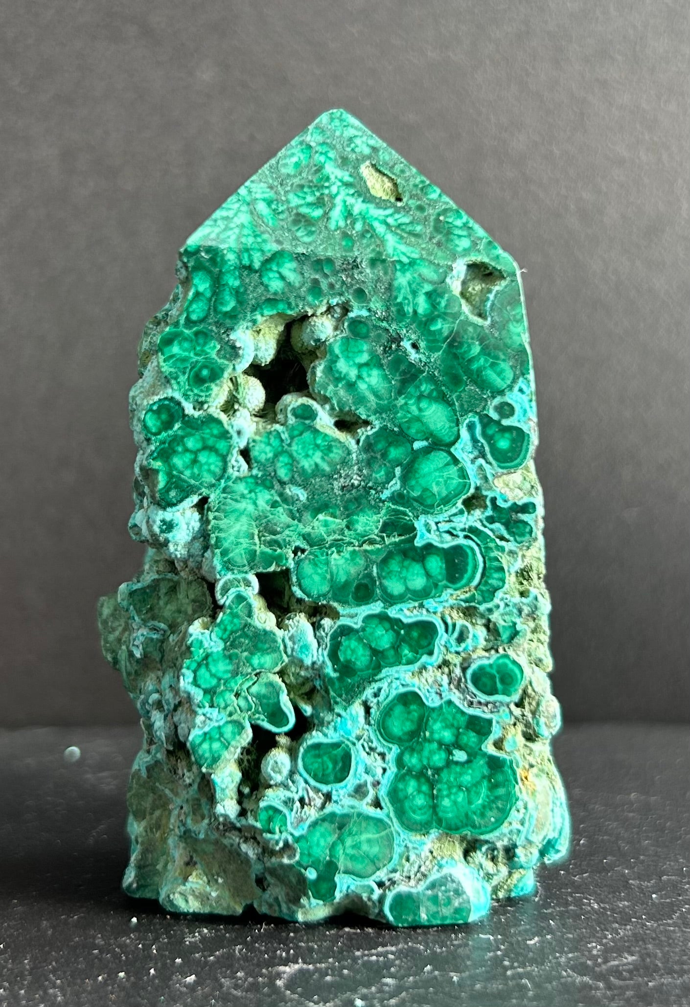Semi-Polished Malachite Tower (7)