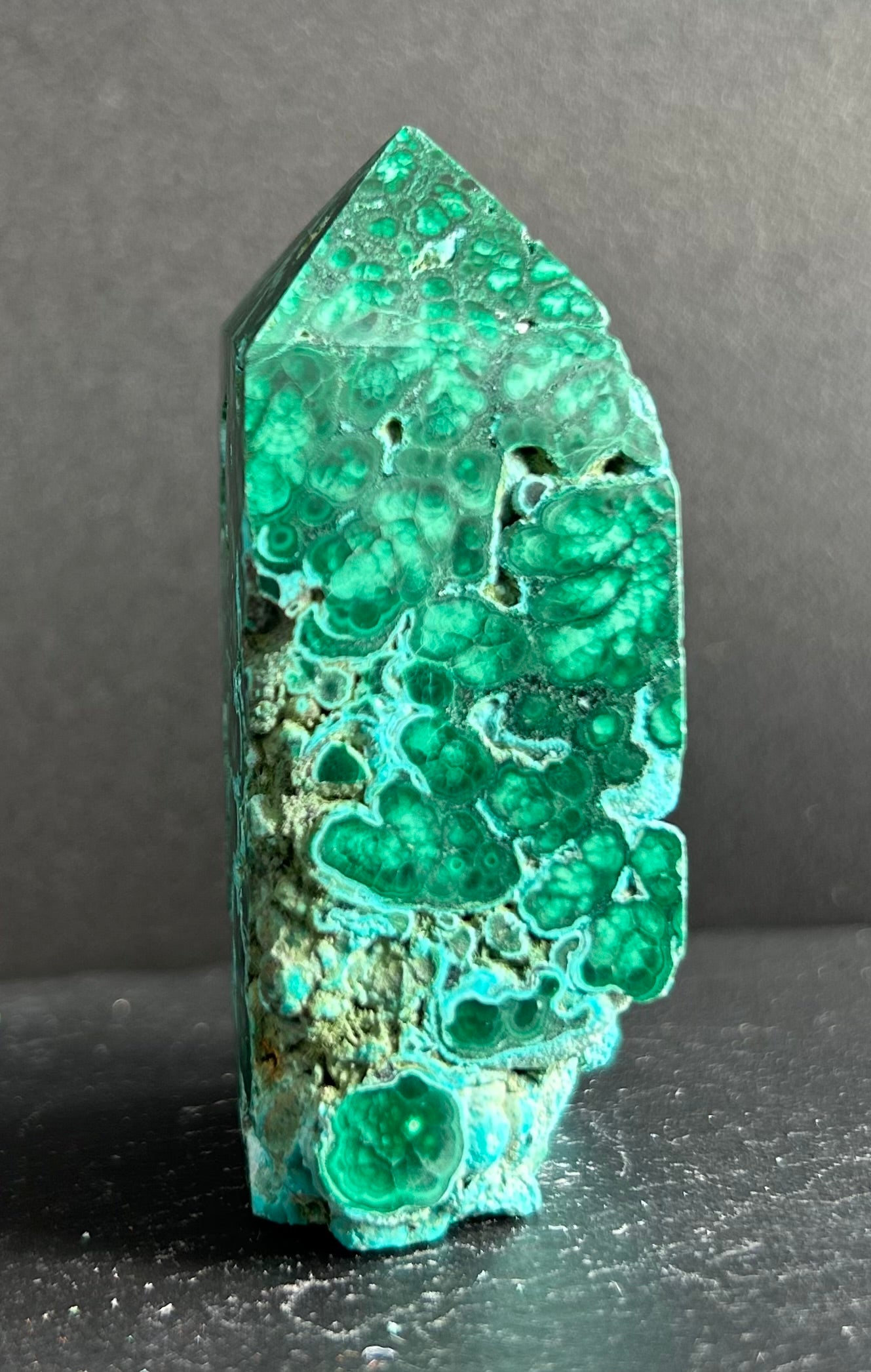 Semi-Polished Malachite Tower (7)
