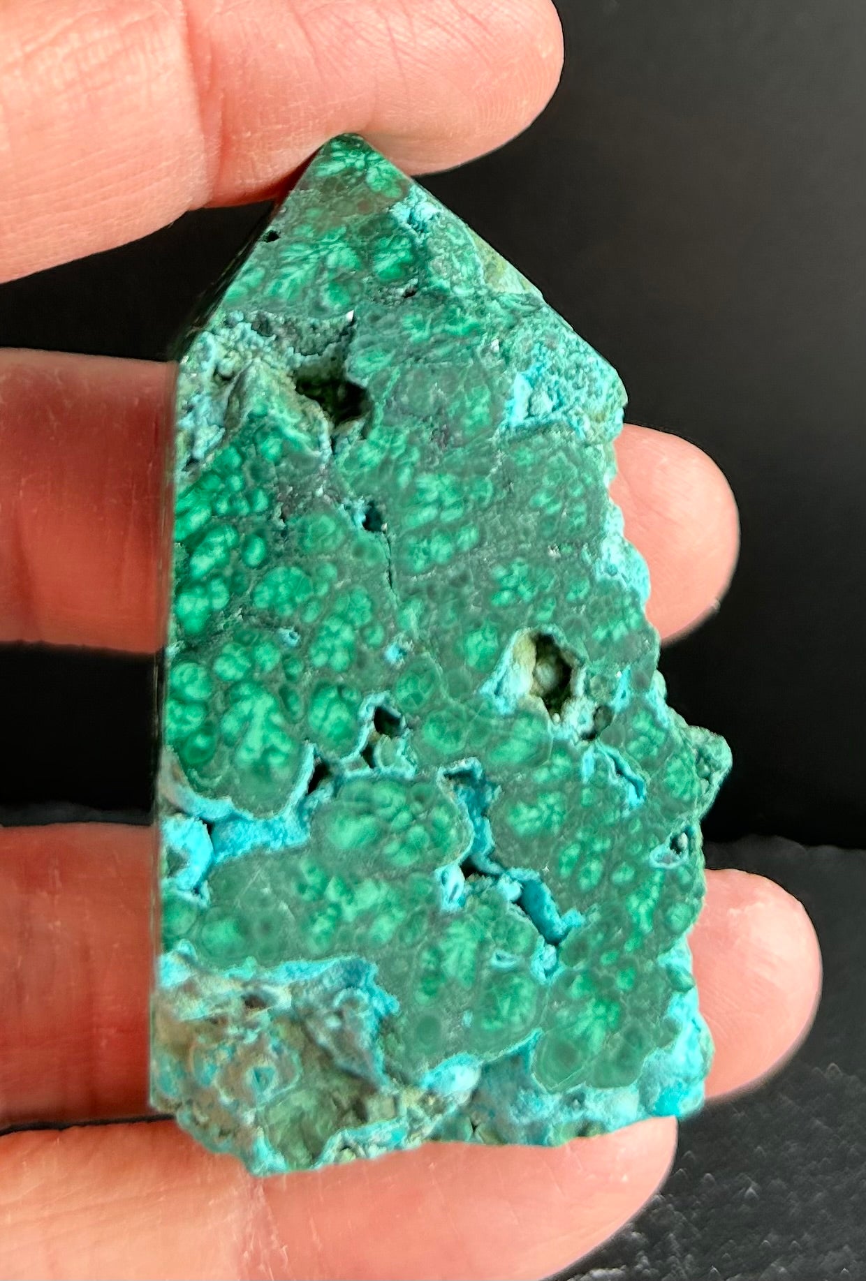 Semi-Polished Malachite Tower (7)