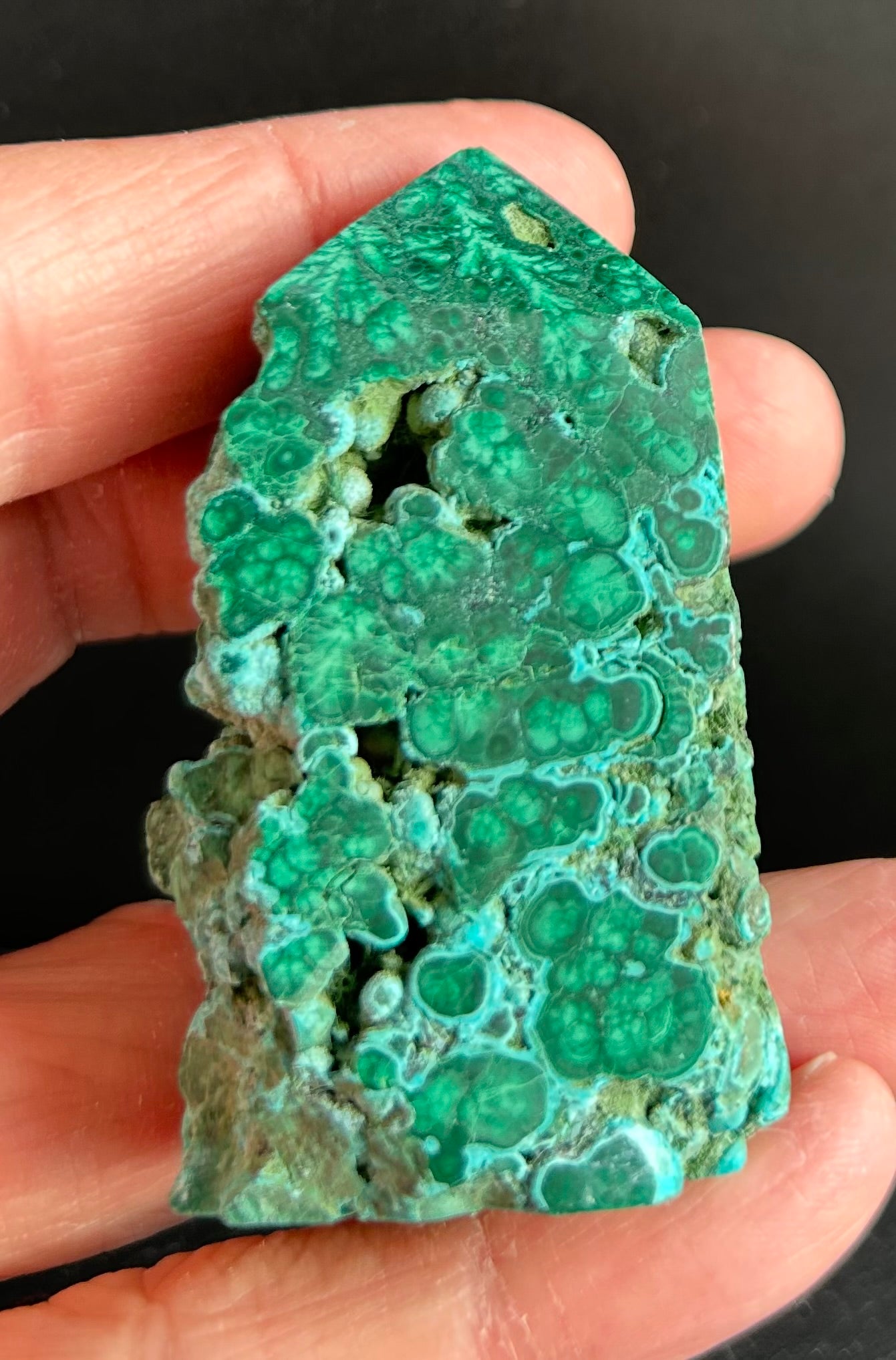 Semi-Polished Malachite Tower (7)