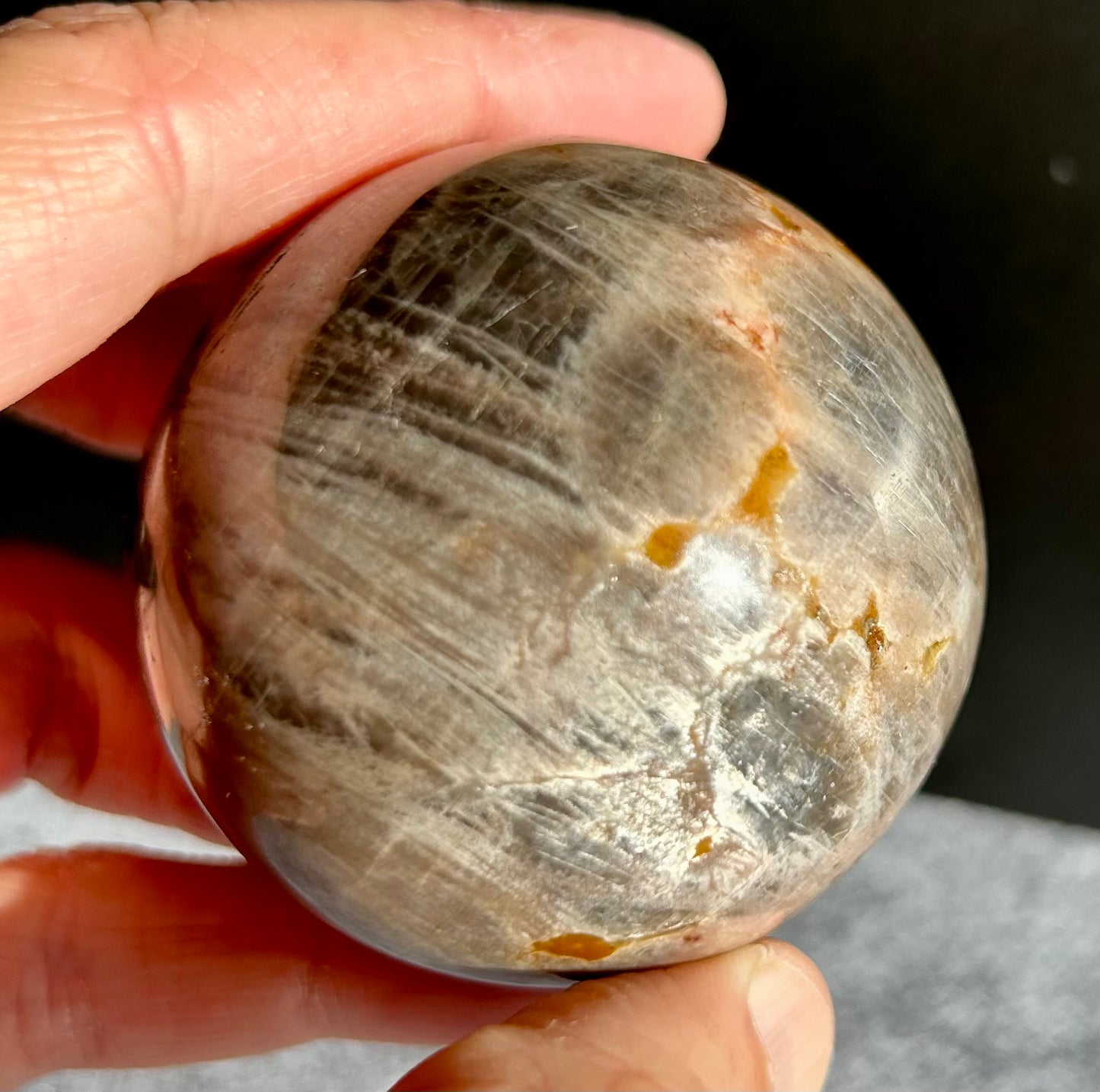 Black Moonstone Sphere