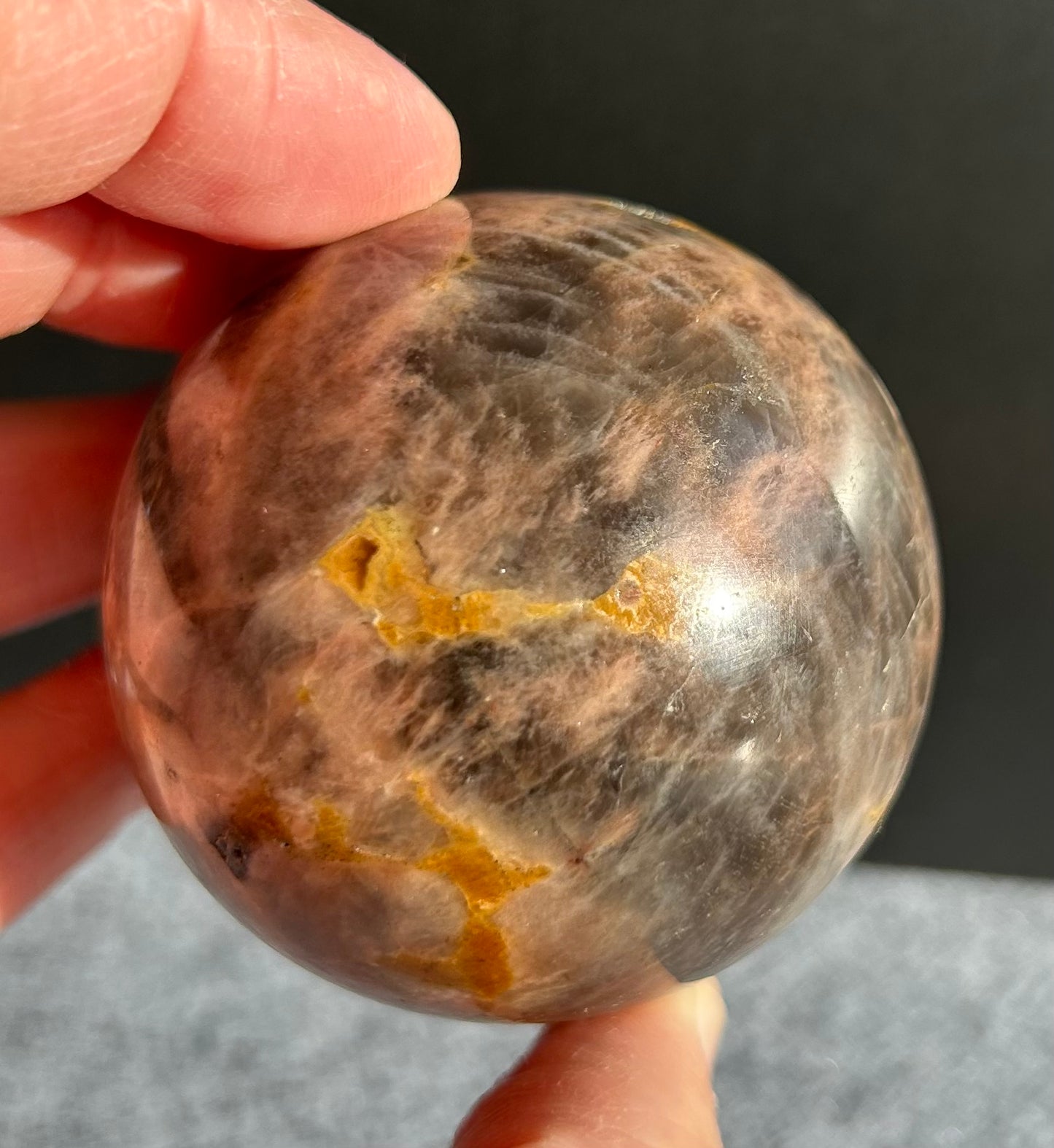 Black Moonstone Sphere