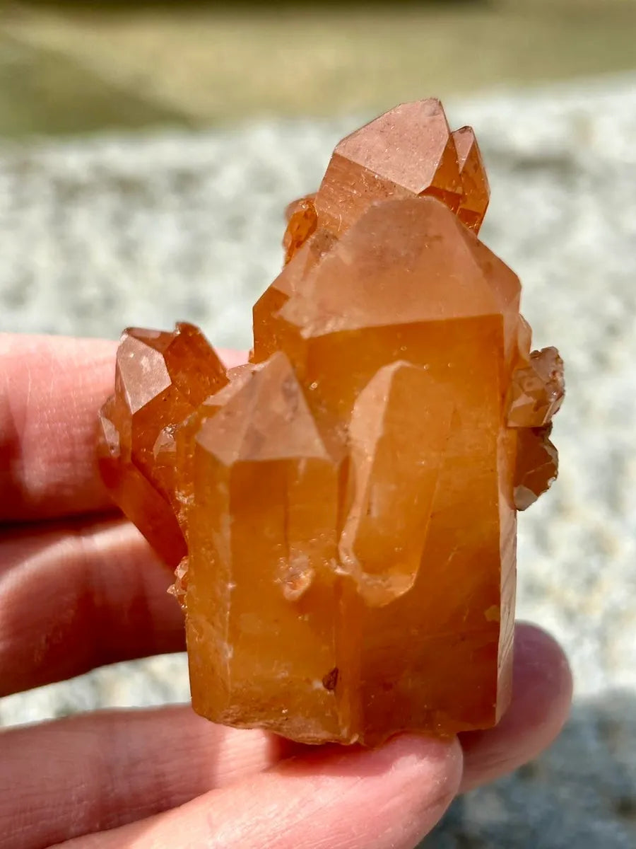 Tangerine Quartz Cluster 