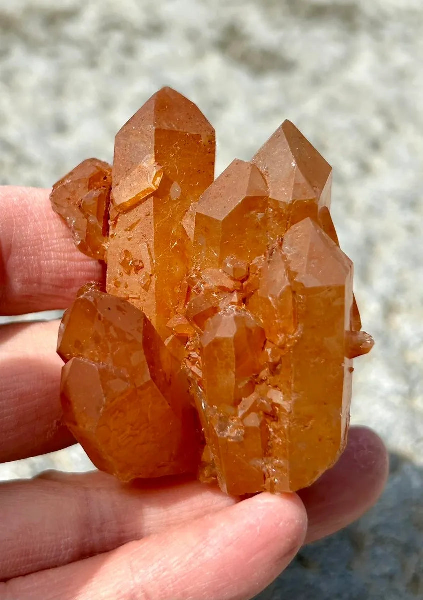 Tangerine Quartz Cluster 