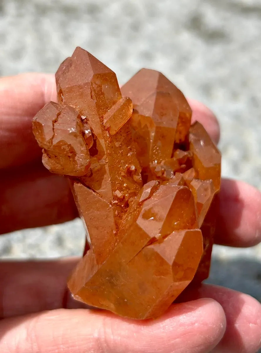 Tangerine Quartz Cluster 